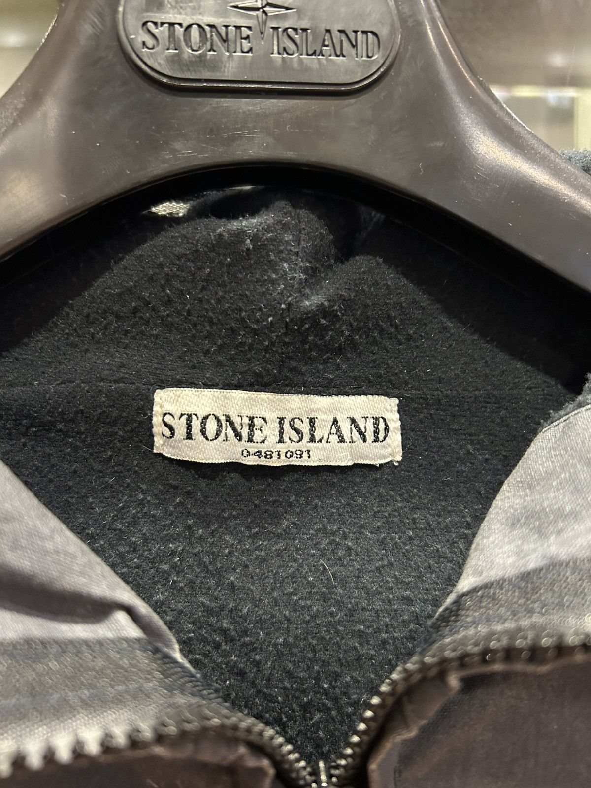 Stone Island Stone Island Vintage Canvas Fleece Jacket Size US XL / EU 56 / 4 - 5 Thumbnail