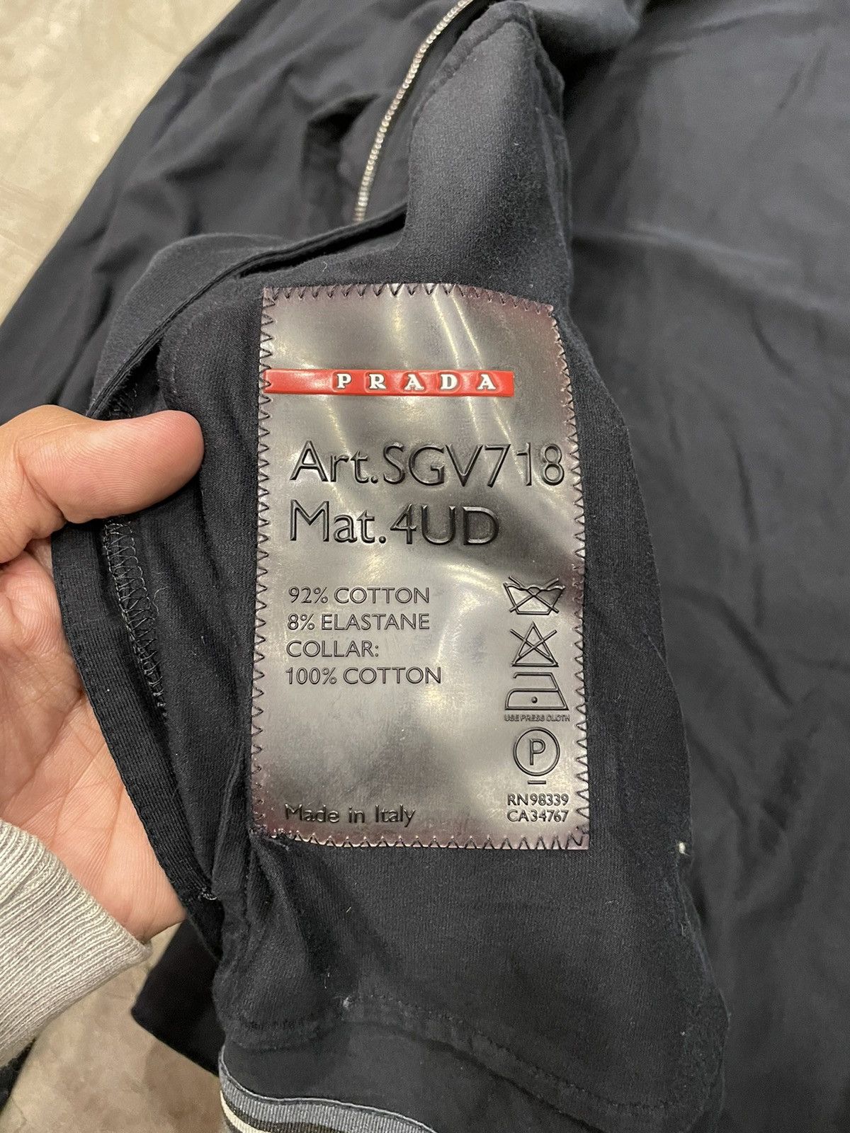 Prada Vtg - Prada Harrinton Cotton Jacket Size US M / EU 48-50 / 2 - 6 Thumbnail