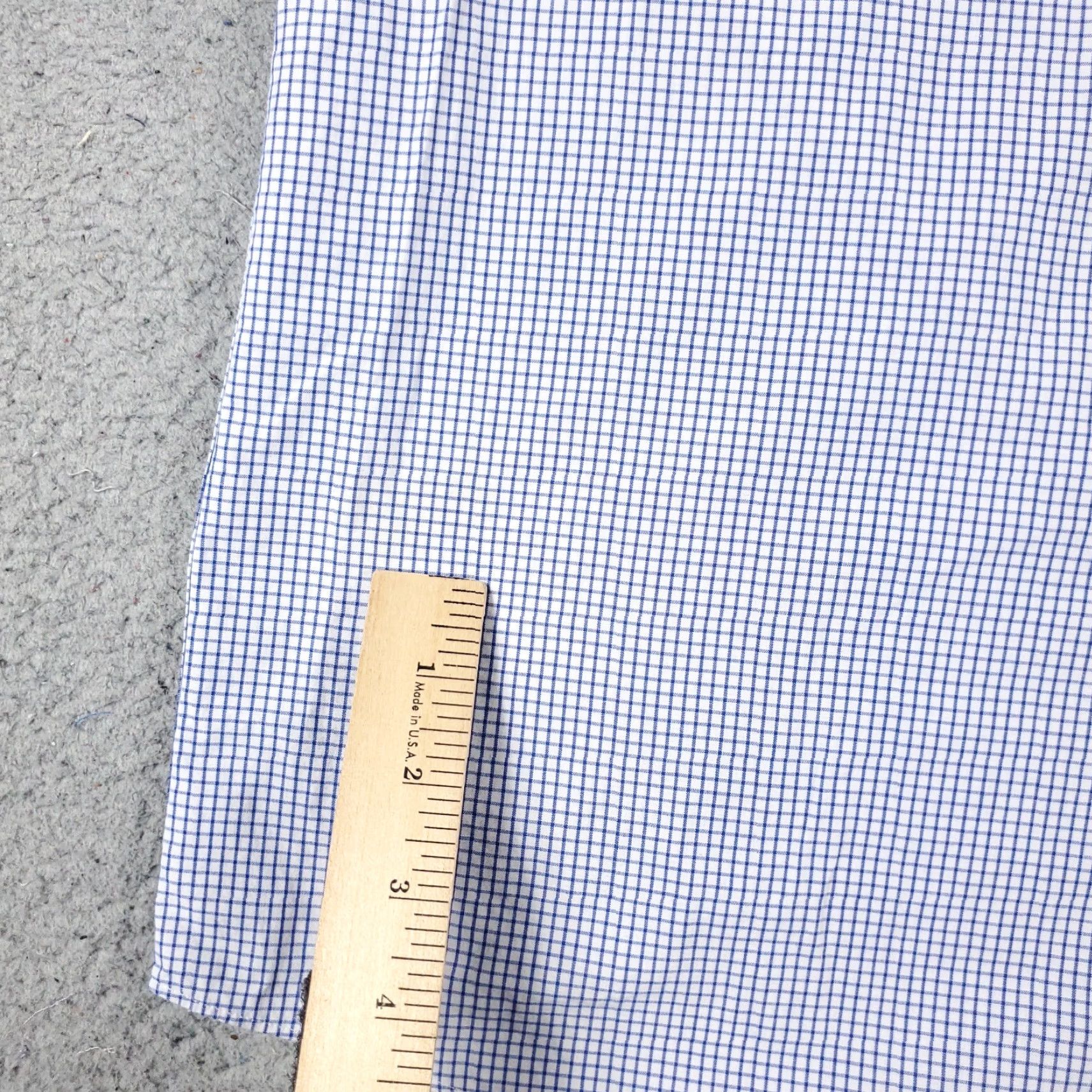Tommy Hilfiger Tommy Hilfiger Dress Shirt Mens 16.5 Blue Check Long Sleeve Button-Up Classic American Preppy Size 42R - 4 Thumbnail
