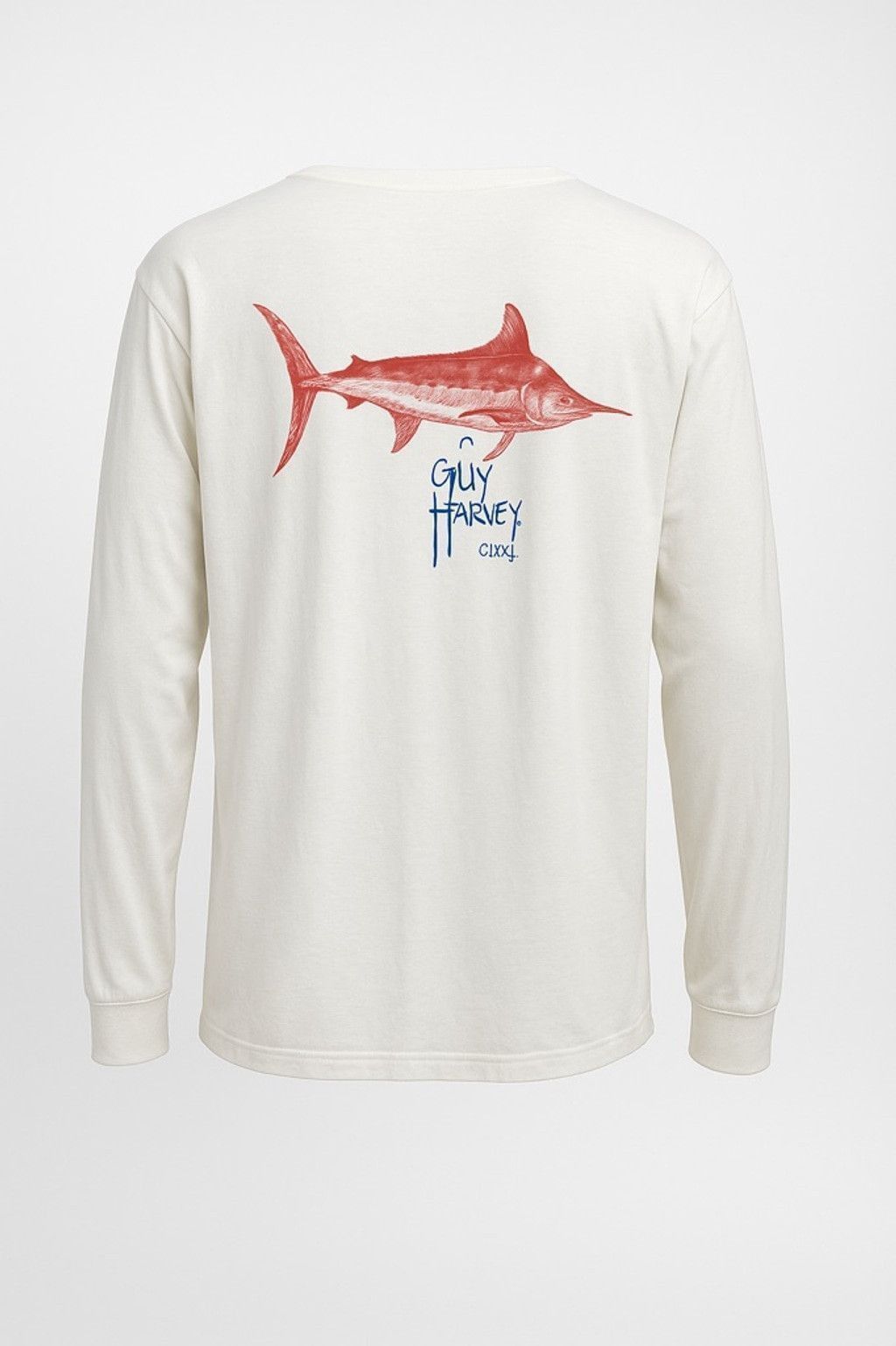 Guy Harvey Men's Guy Harvey Long Sleeve T-Shirt Size 2XL White Size US XL / EU 56 / 4 - 3 Thumbnail