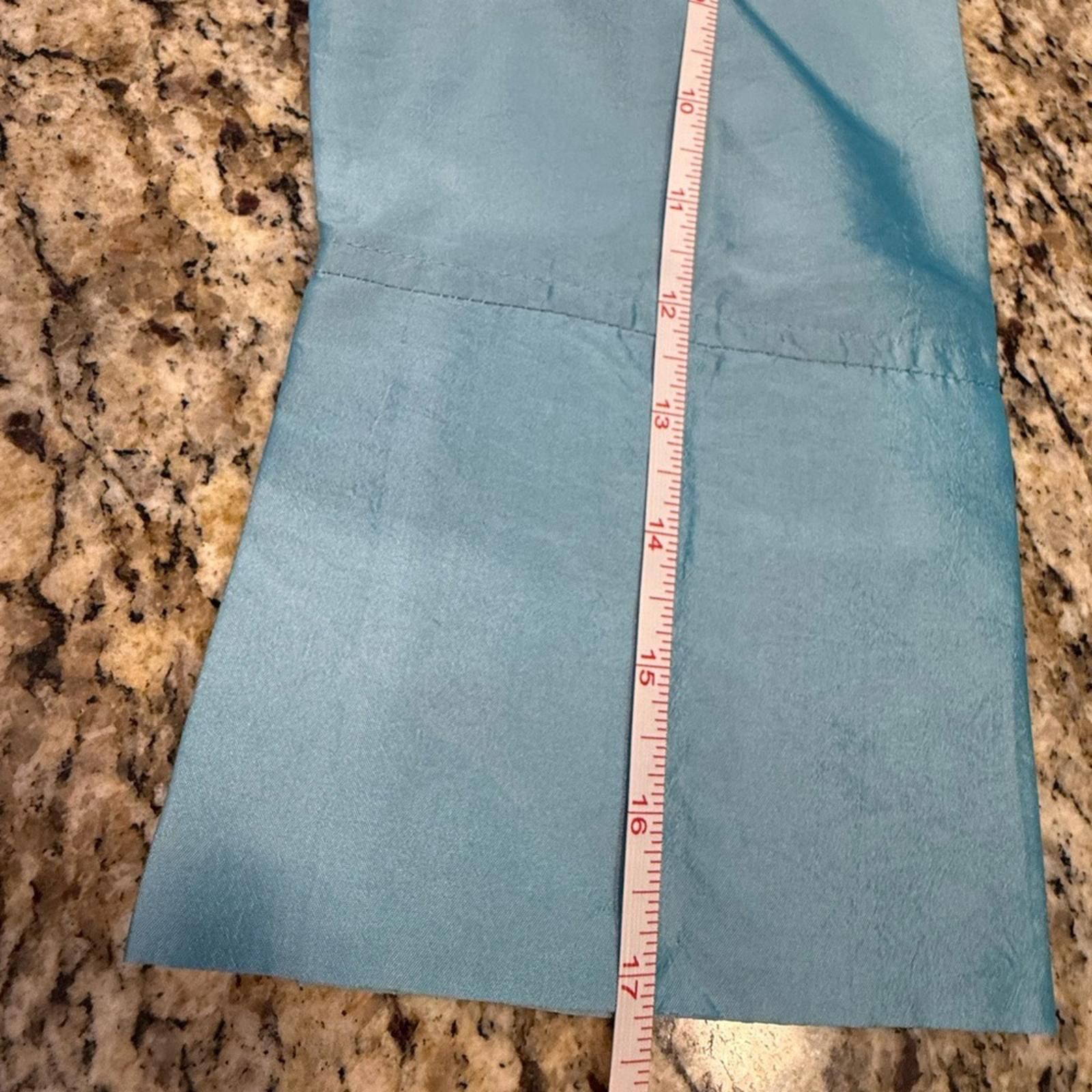 Agora Agora shimmery teal suit jacket/top large gold buttons SZ M Size M / US 6-8 / IT 42-44 - 10 Thumbnail