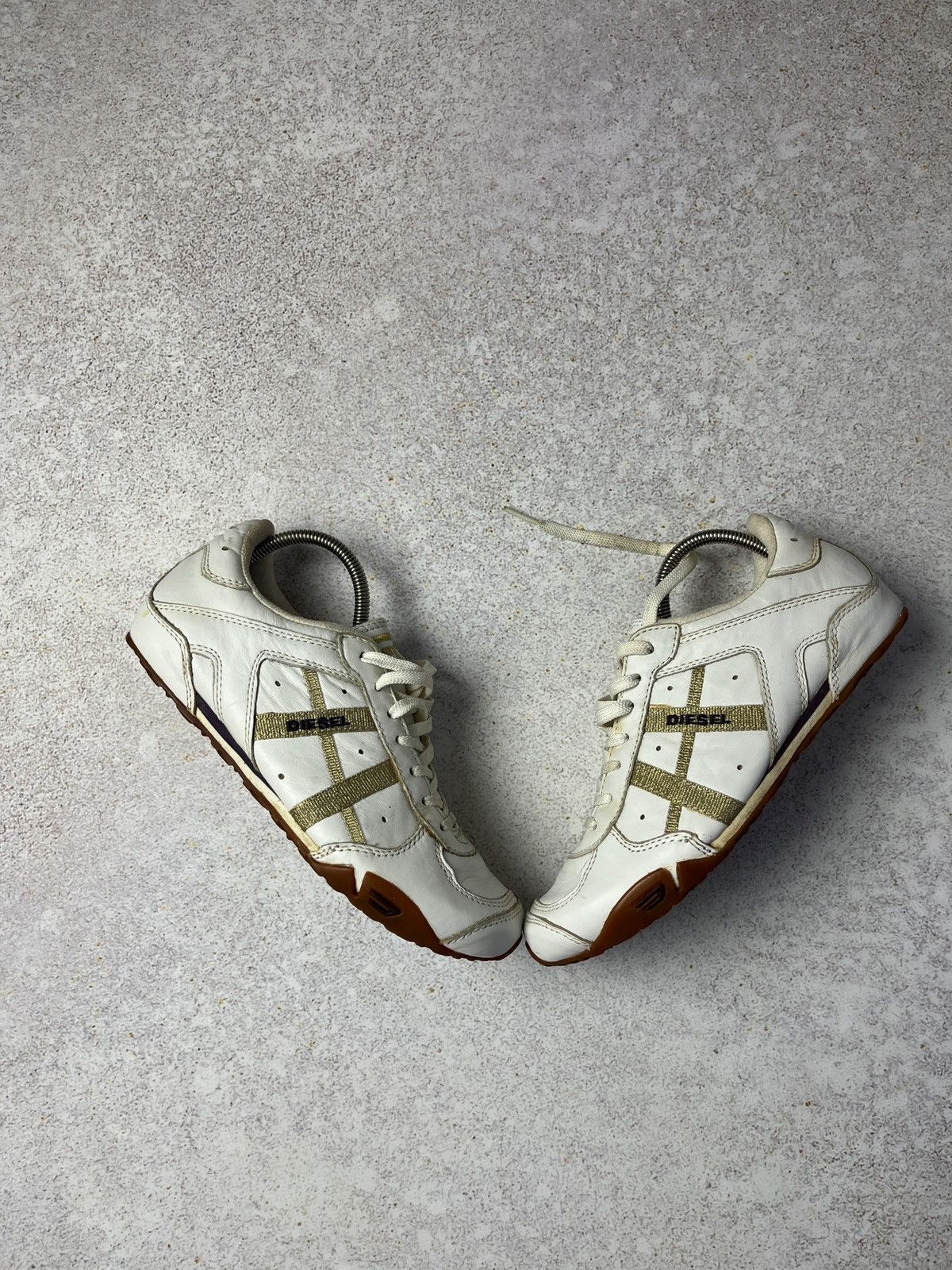 Diesel DDP Diesel AVY Leather Men's Sneakers Avant-Garde Y2K Size US 7 / IT 37 - 1 Thumbnail