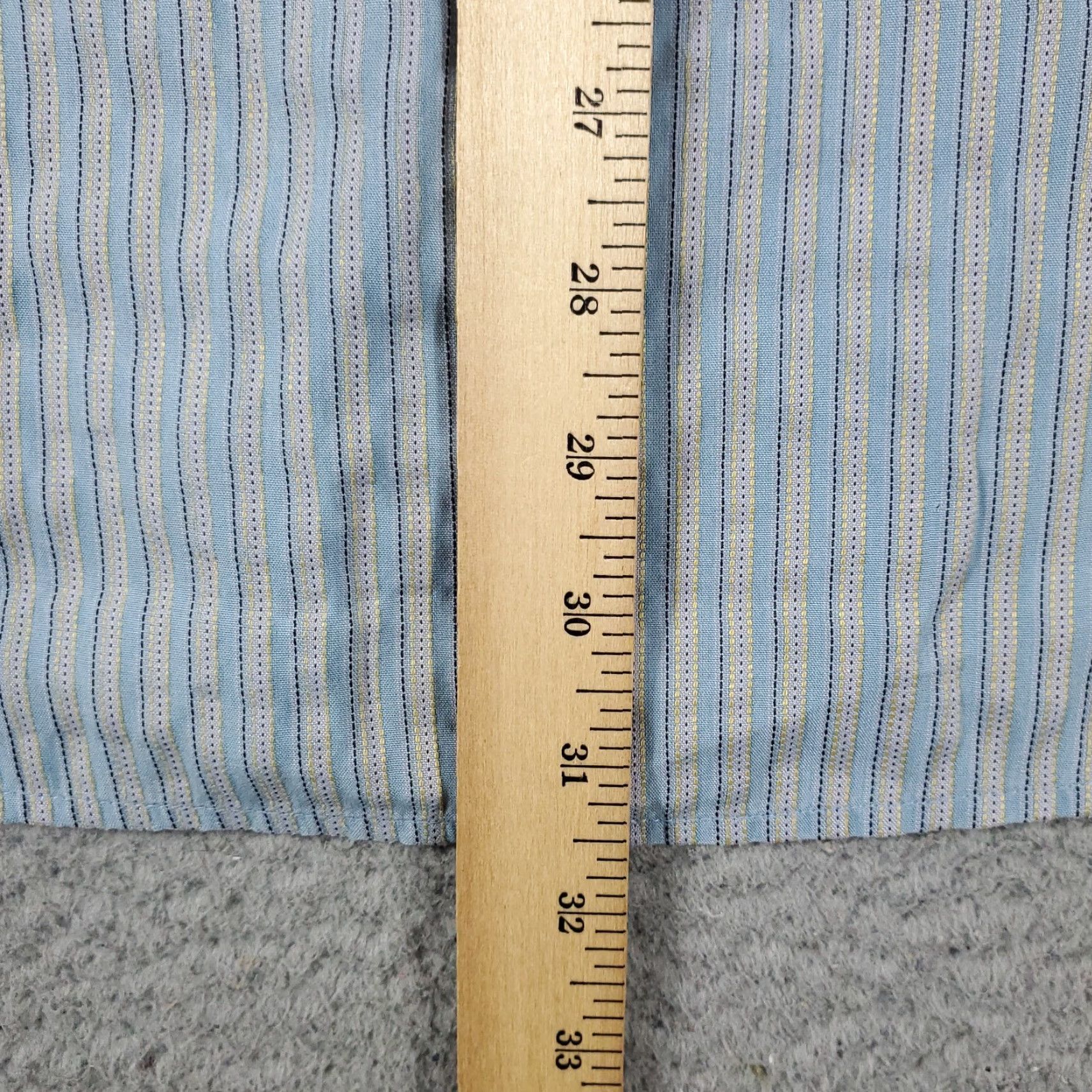 BUGATCHI Bugatchi Uomo Shirt Mens XL Blue Striped Button-Up Short Sleeve Casual Business Formal Party/Cocktail Travel Wedding Workwear Size US XL / EU 56 / 4 - 6 Thumbnail