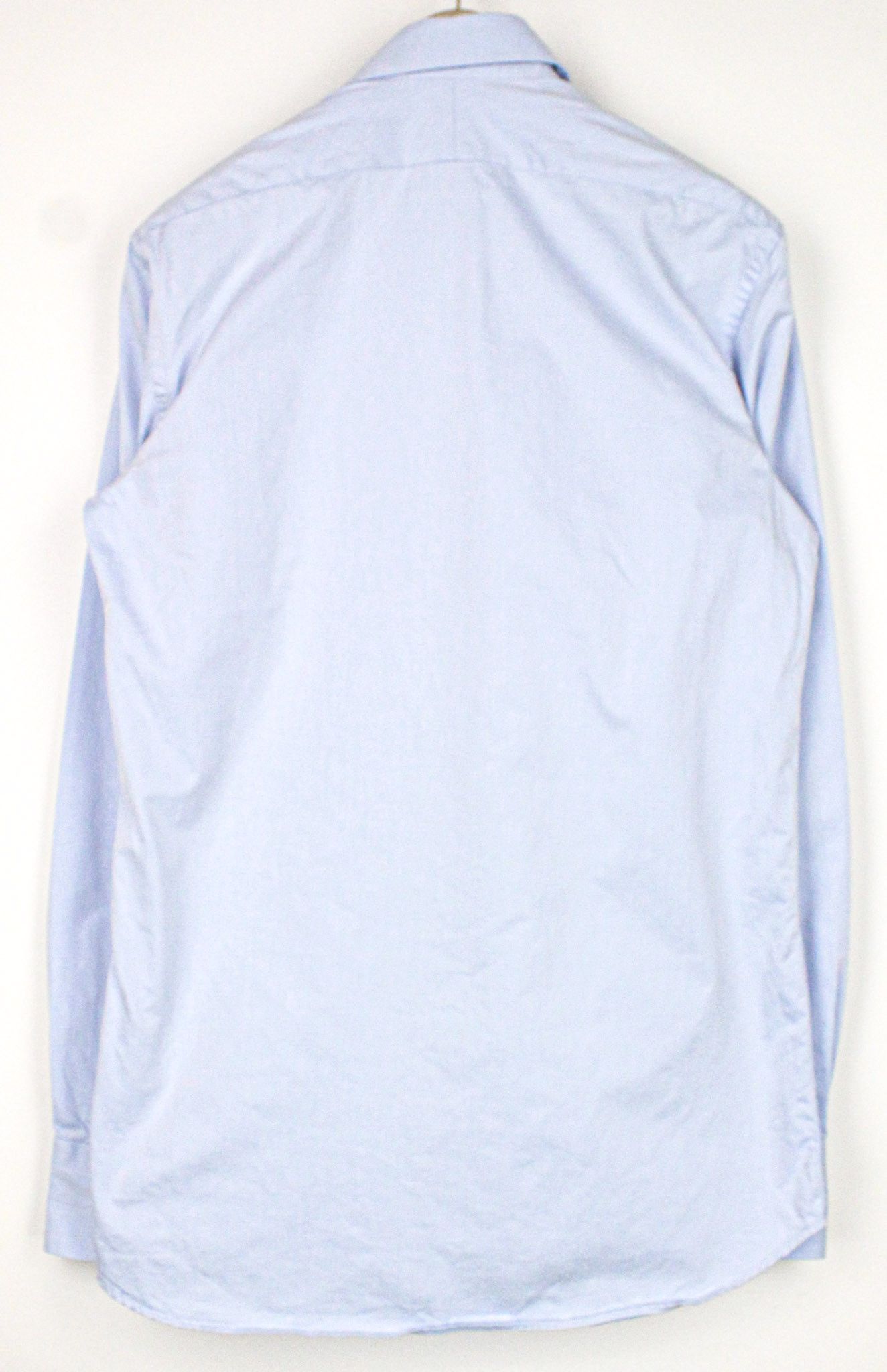 Suitsupply 40-7/15 3/4L Blue Cotton Button-Up Formal 72763 Size 40L - 2 Thumbnail