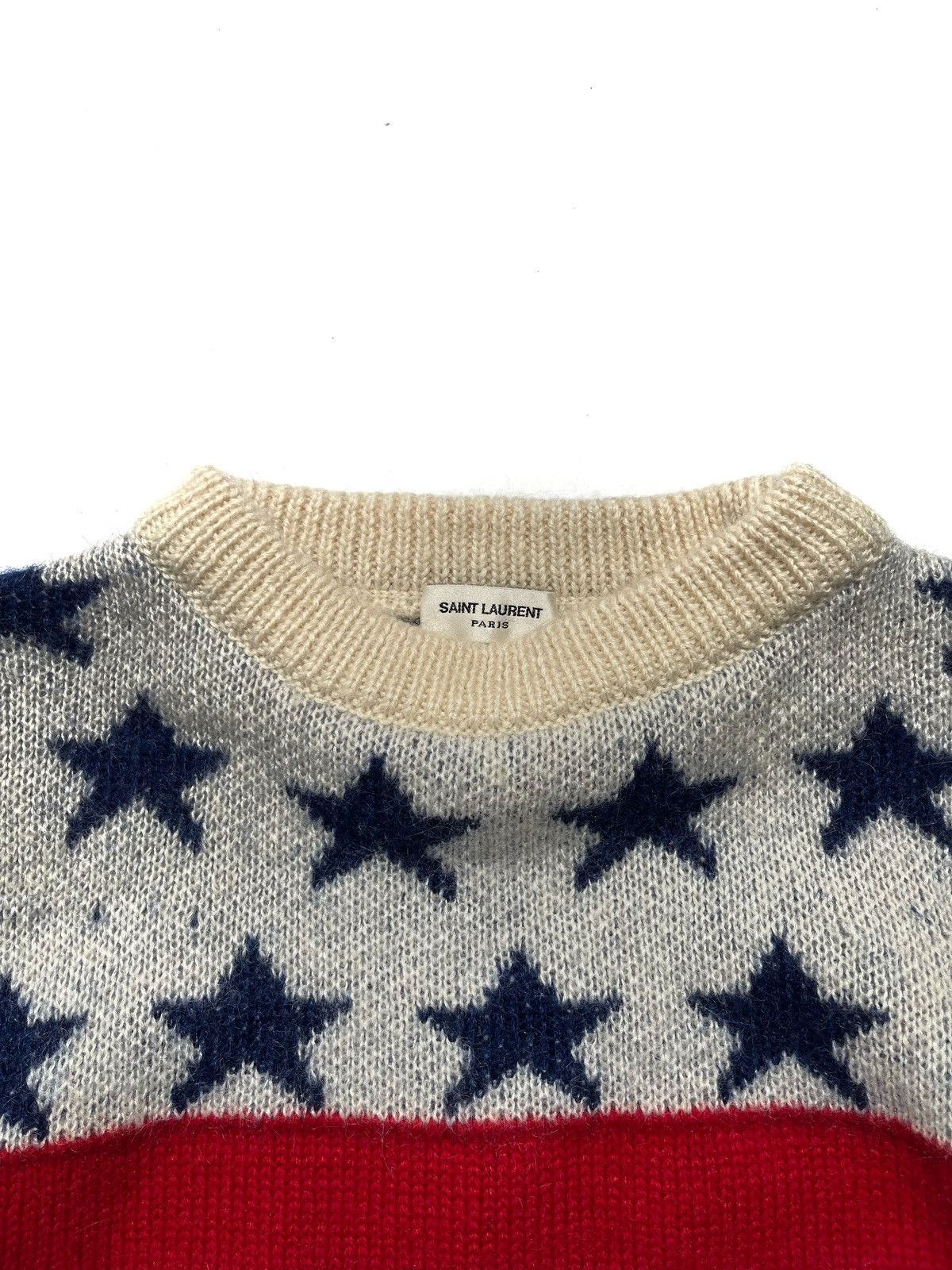 Saint Laurent Paris FW18 Saint Laurent Paris American Flag Wool Knitted Jumper Size US XS / EU 42 / 0 - 2 Thumbnail