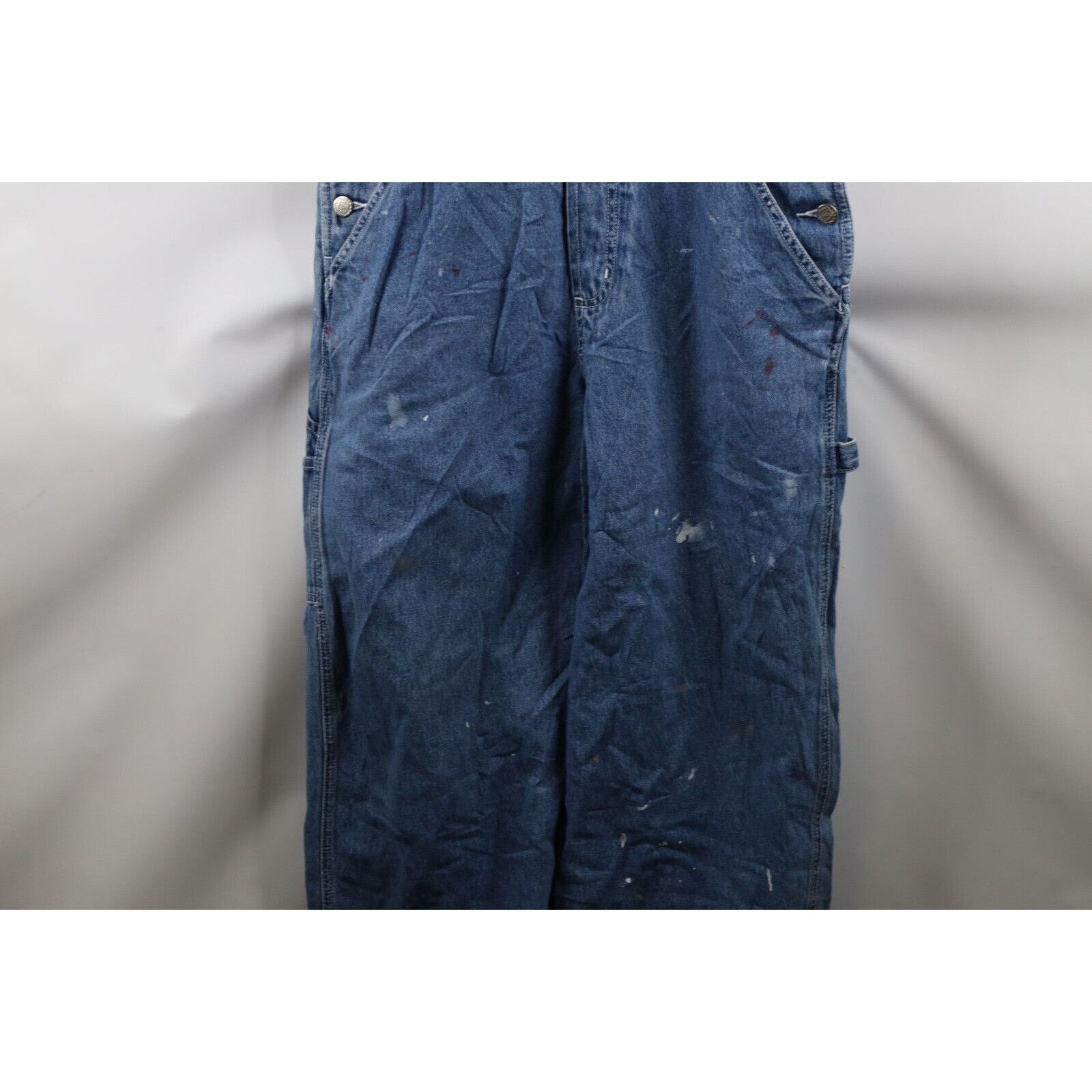 Disney × Vintage Vintage 90s Disney Distressed Winnie the Pooh Denim Overalls Size M / US 6-8 / IT 42-44 - 4 Thumbnail