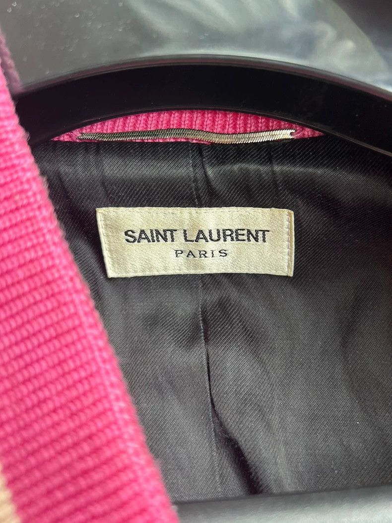 Saint Laurent Paris Saint Laurent Paris 16fw pink wool baseball jersey-2506 Size US S / EU 44-46 / 1 - 2 Thumbnail