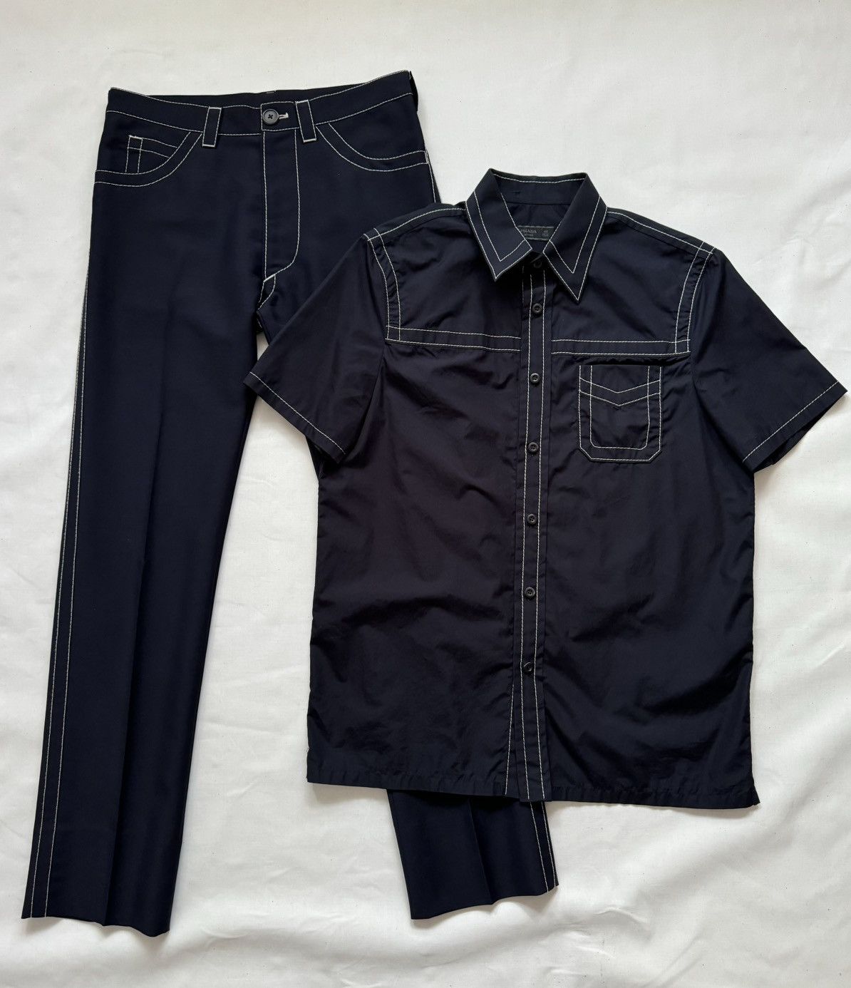 Prada SS15 Contrast Stitch Trousers Size US 30 / EU 46 - 9 Thumbnail