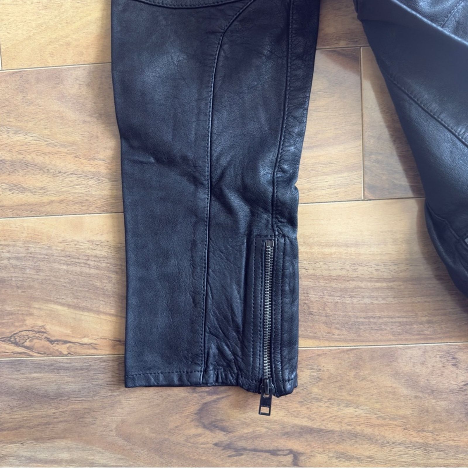 Allsaints 🖤 NWT AllSaints Mauritius Leather Pants – Size W28 🖤 Size 28" / US 6 / IT 42 - 5 Thumbnail