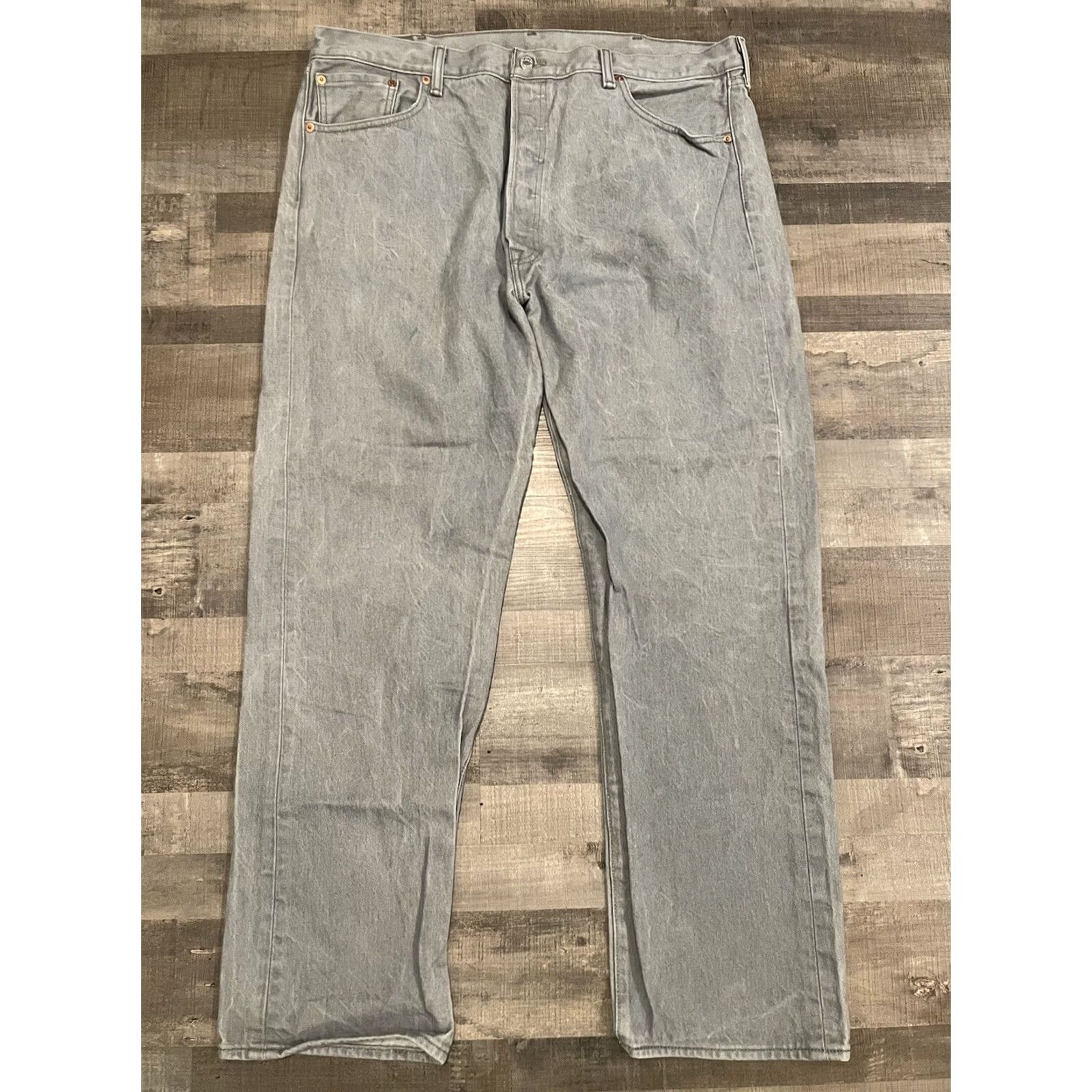Levi's Levi'S 501 Jeans Mens 42x34 Gray - Mid Rise Button Style Size US 42 / EU 58 - 6 Thumbnail