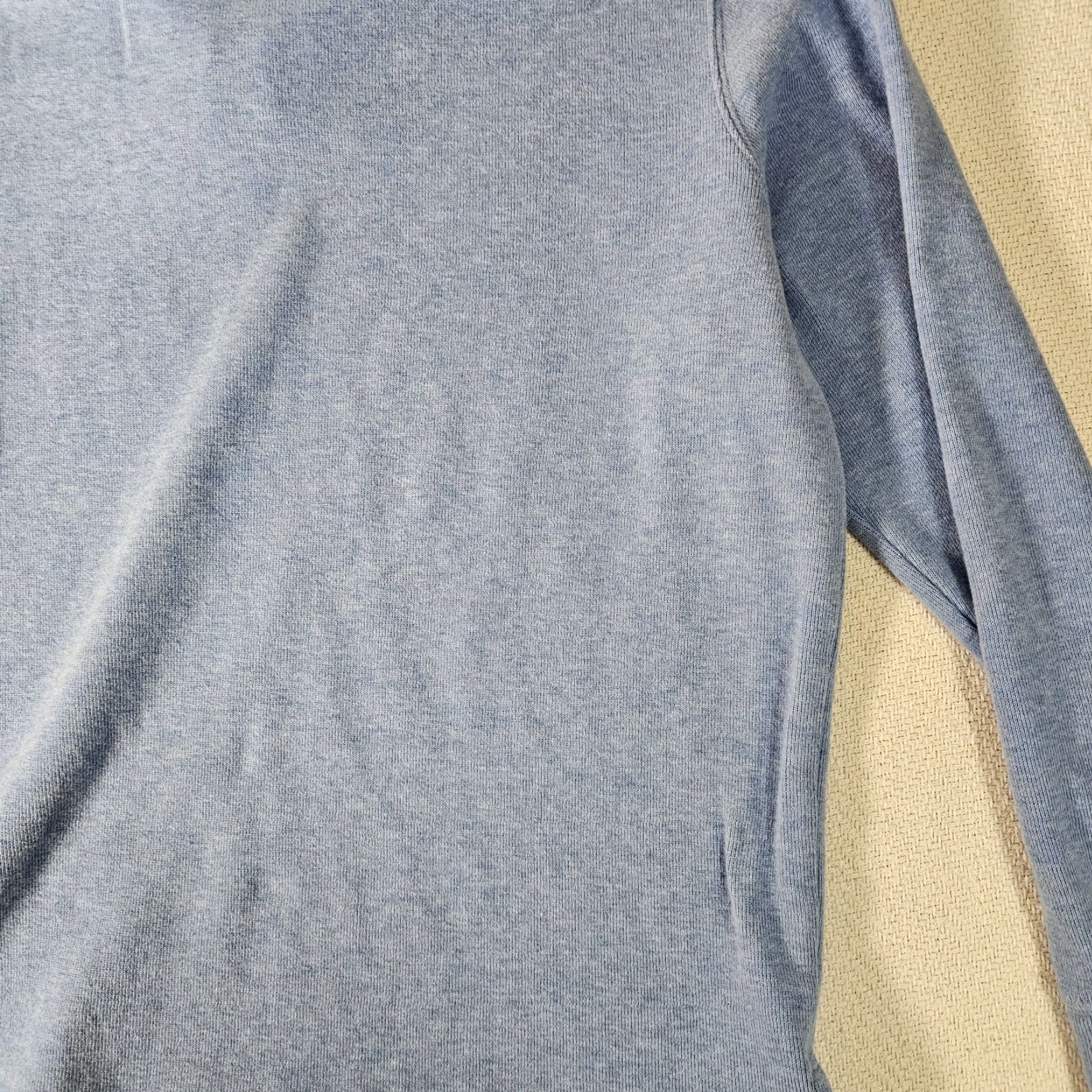 Ralph Lauren Polo Ralph Lauren Sweater 1/4 Zip Cotton Knit Sky Blue Adult XL Mens Size US XL / EU 56 / 4 - 7 Thumbnail