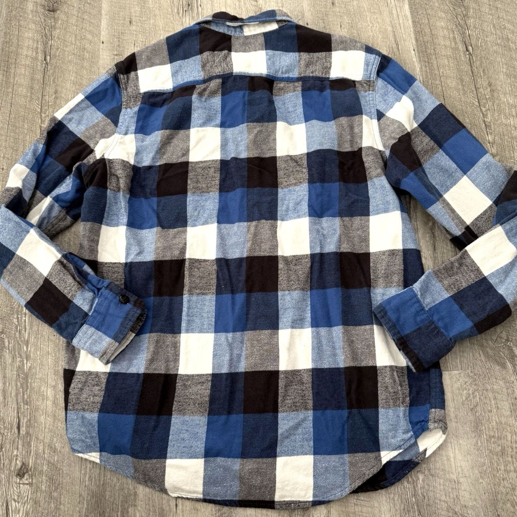 American Eagle Outfitters American Eagle Outfitters Flannel Shirt Mens Large Blue Plaid Pockets Button-Up Size US L / EU 52-54 / 3 - 5 Thumbnail