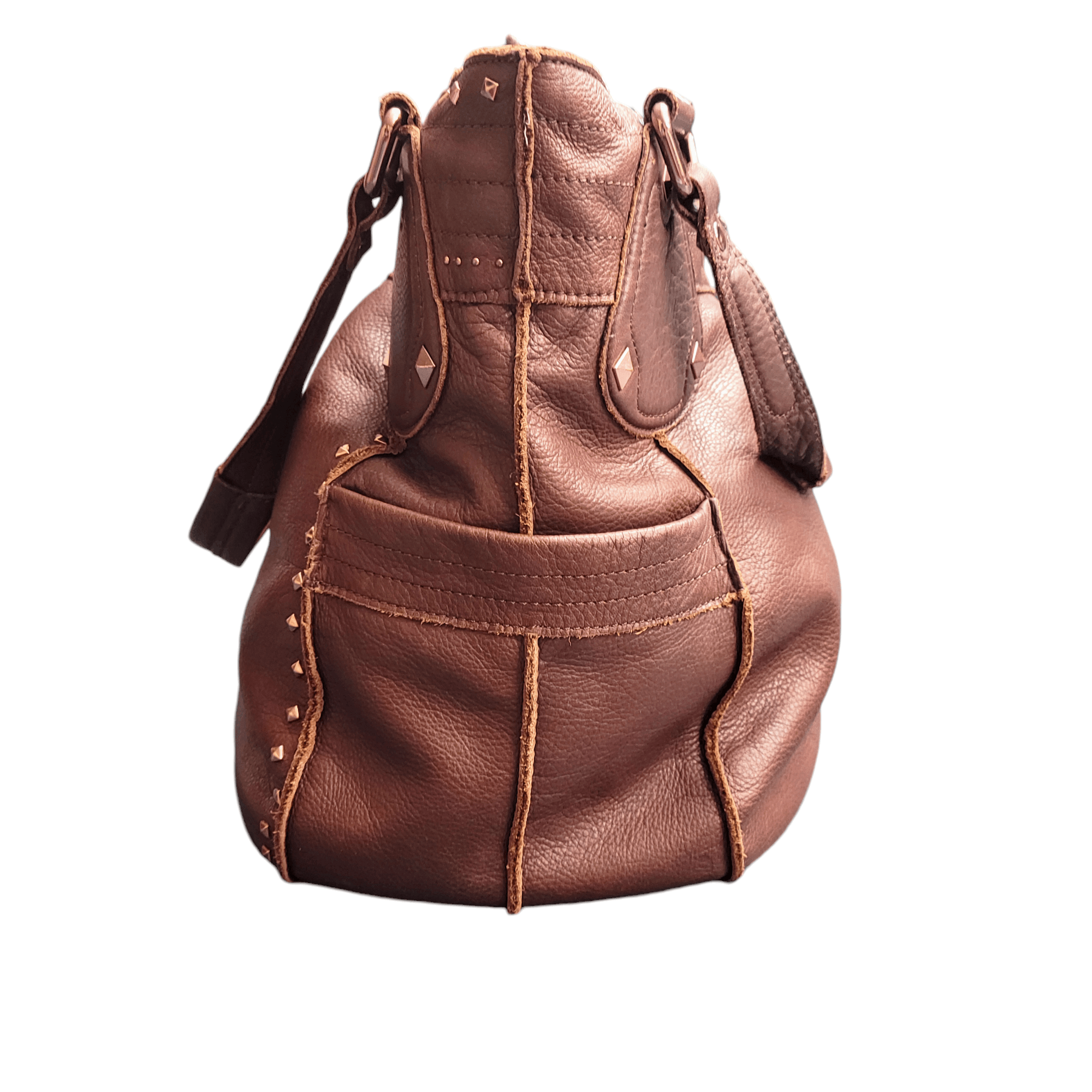 Other B Makowski Large Brown Leather Hobo Shoulder Bag Size ONE SIZE - 8 Thumbnail