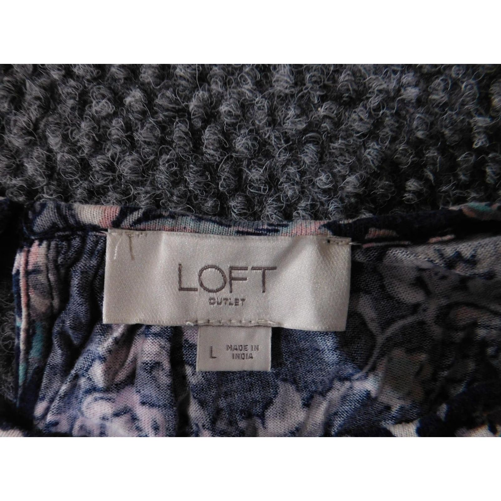 Loft VINTAGE LOFT Outlet Shirt Womens L Blue Pink Floral Paisley Sleeveless Rayon Blouse Size L / US 10 / IT 46 - 4 Thumbnail