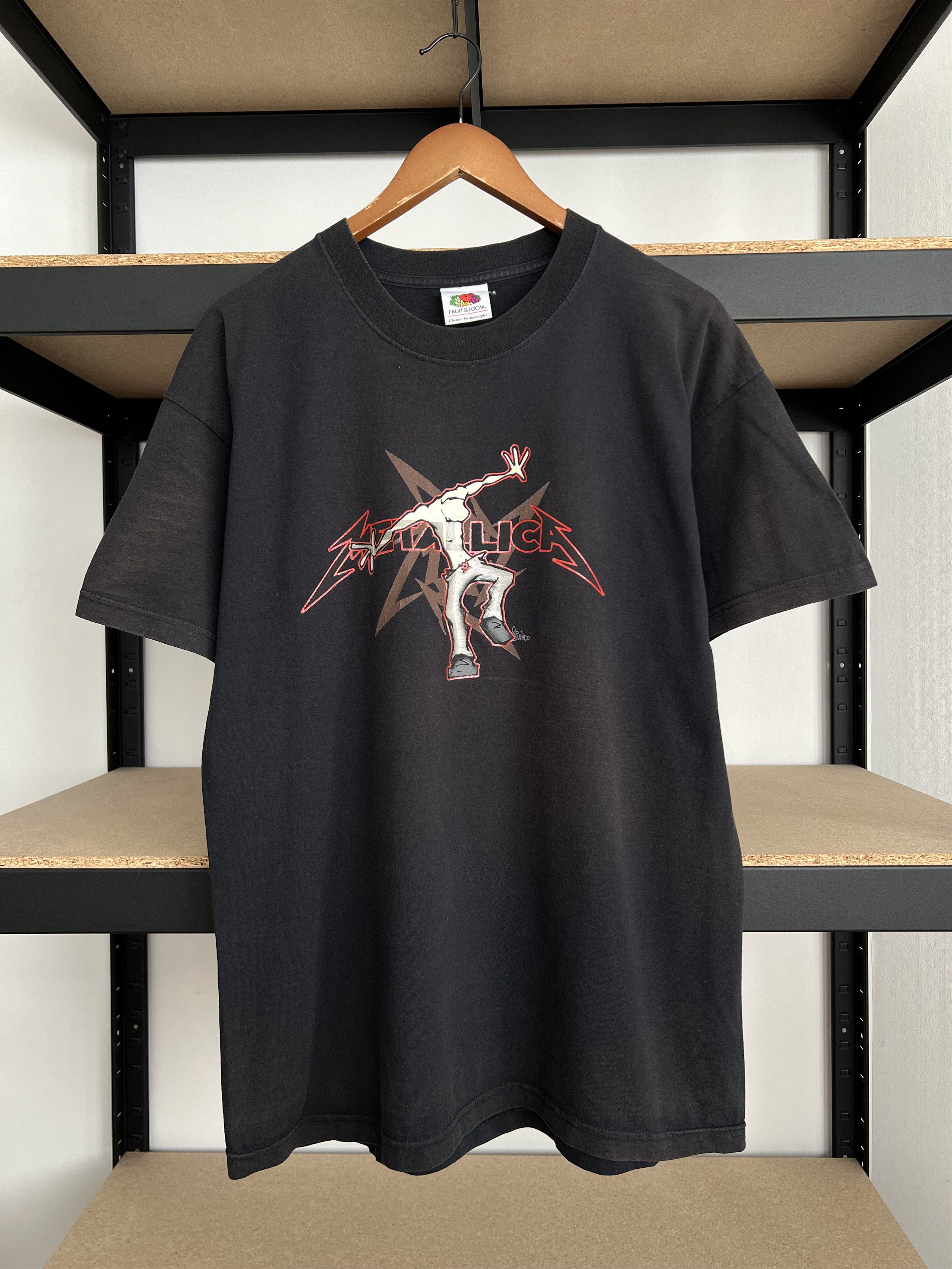 Band Tees Vintage 2002 Metallica Rock Band Faded Black T-shirt Size US L / EU 52-54 / 3 - 1 Thumbnail