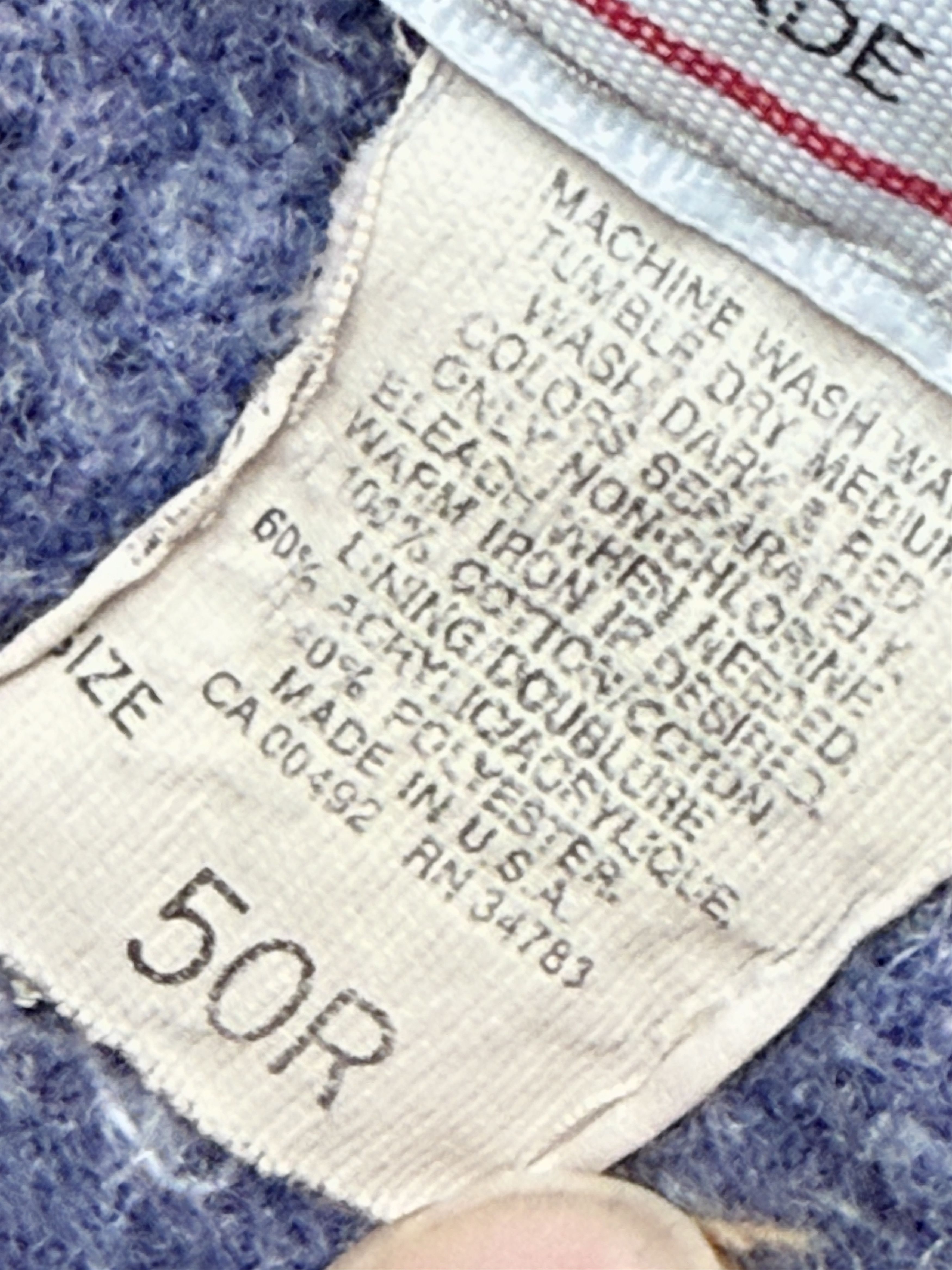 Lee vintage lee storm rider denim jacket jean blanket lined xl Size US XL / EU 56 / 4 - 11 Thumbnail