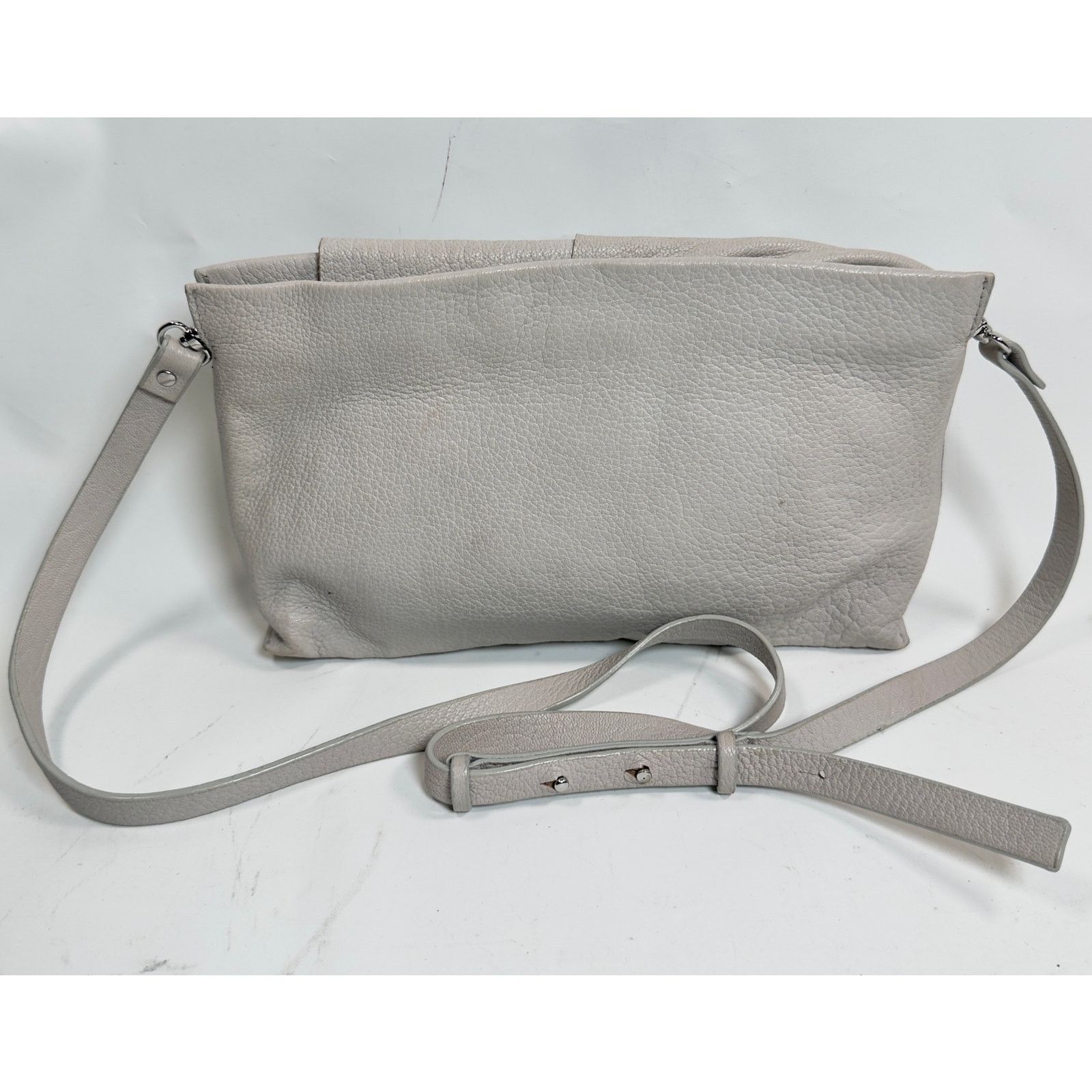 Cos Minimalist COS Crossbody Bag Leather Asymmetrical Flap Style Size ONE SIZE - 3 Thumbnail