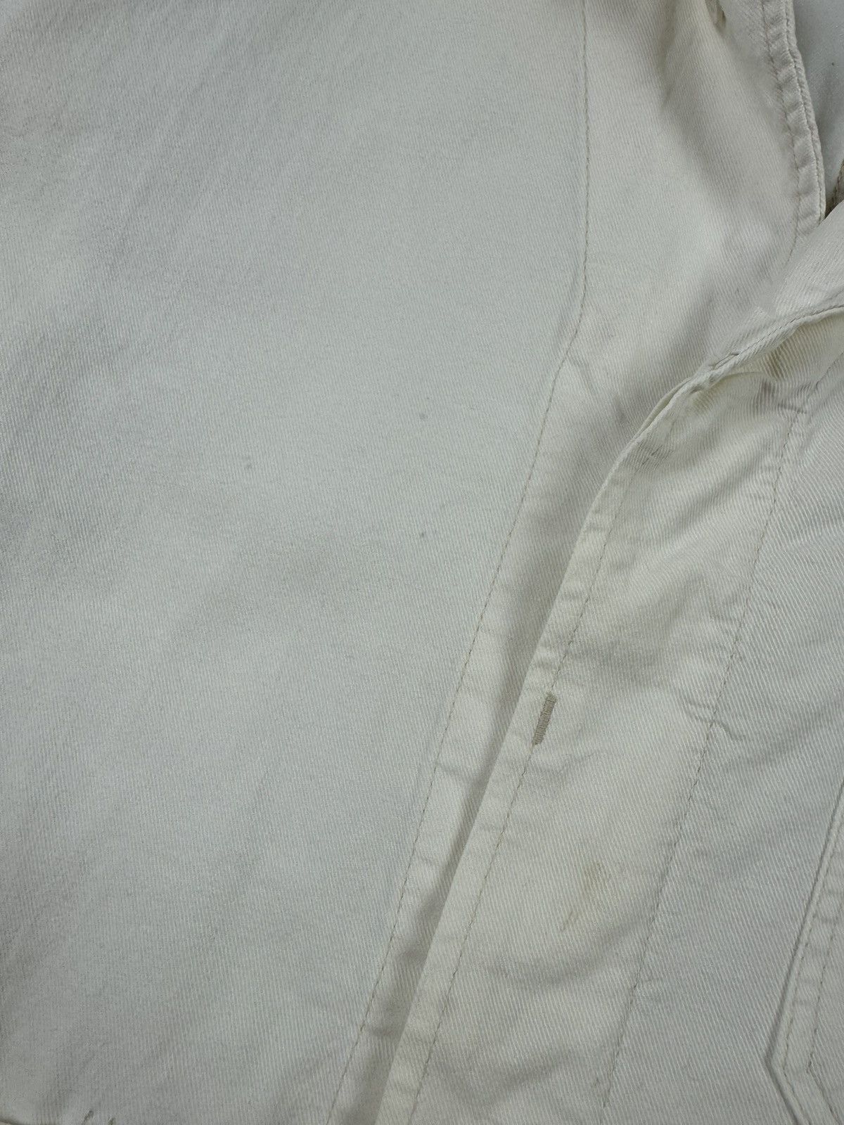 Vintage 70-80ʼs Vintage White Cotton Work Jacket Size US XL / EU 56 / 4 - 9 Thumbnail