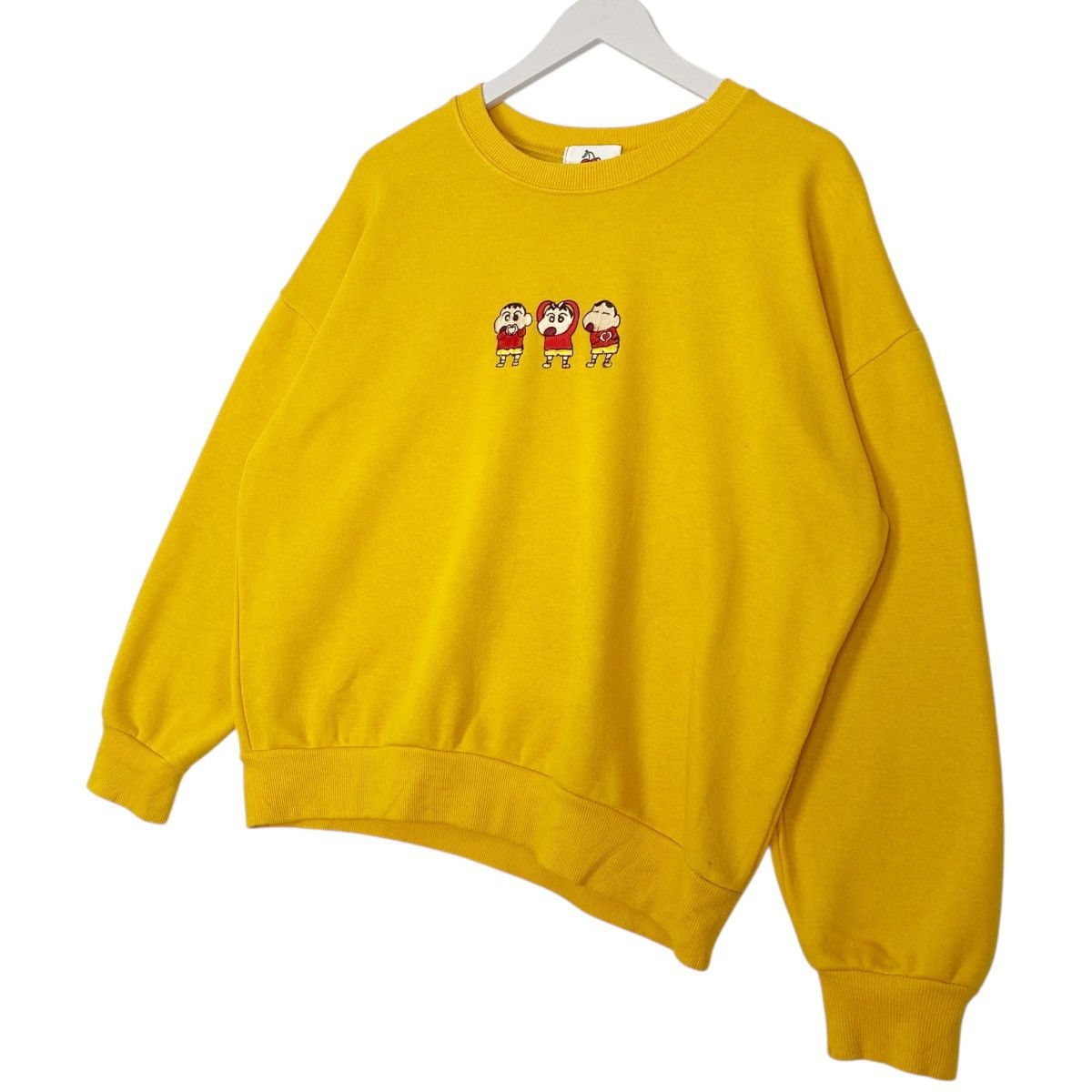 Vintage Vintage Crayon Scin Chan Sweatshirt Logo Yellow Size L Size US L / EU 52-54 / 3 - 2 Thumbnail