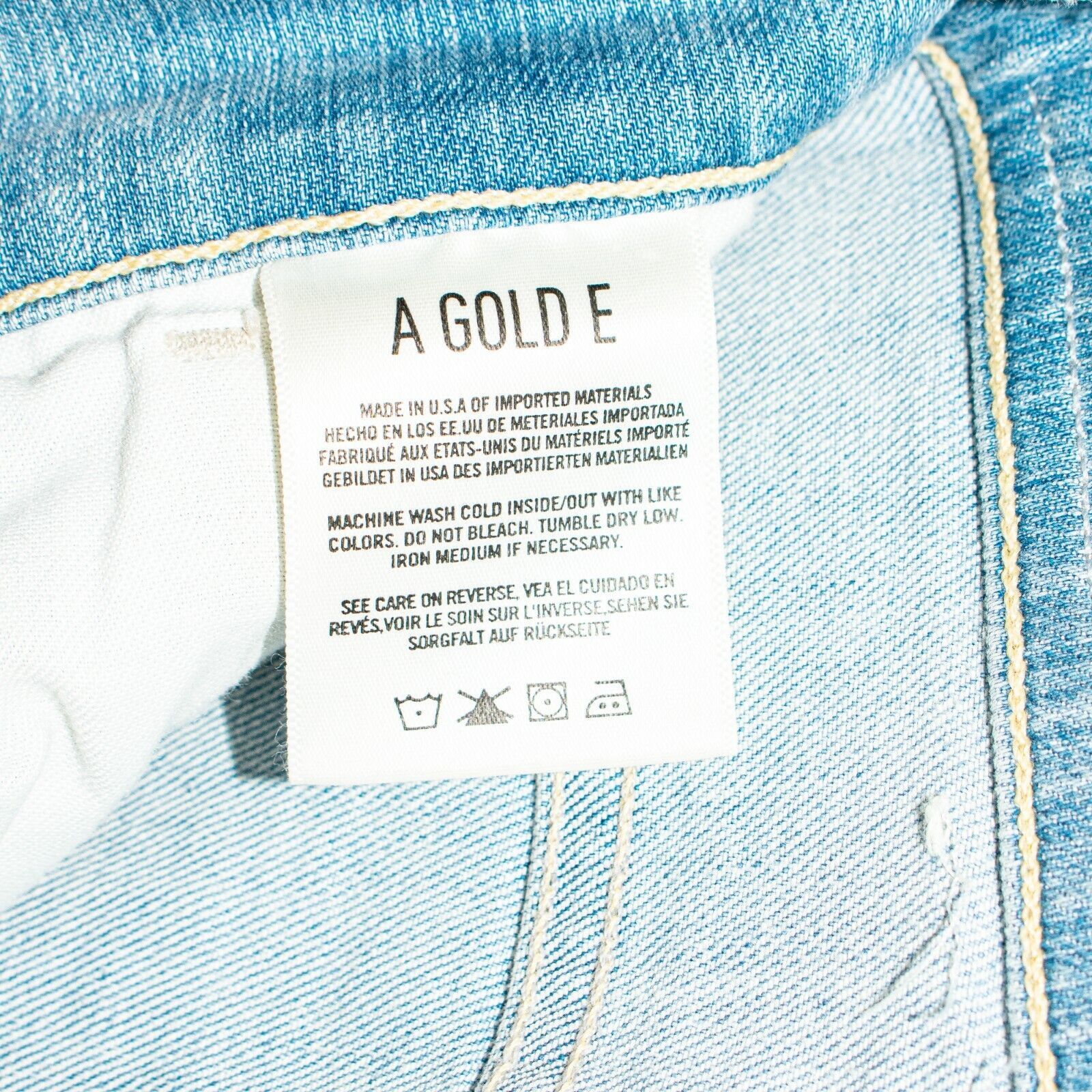 Agolde AGOLDE Sophie Skinny Denim Jeans light wash Rip distressed Size 24" / US 00 / IT 34 - 6 Thumbnail