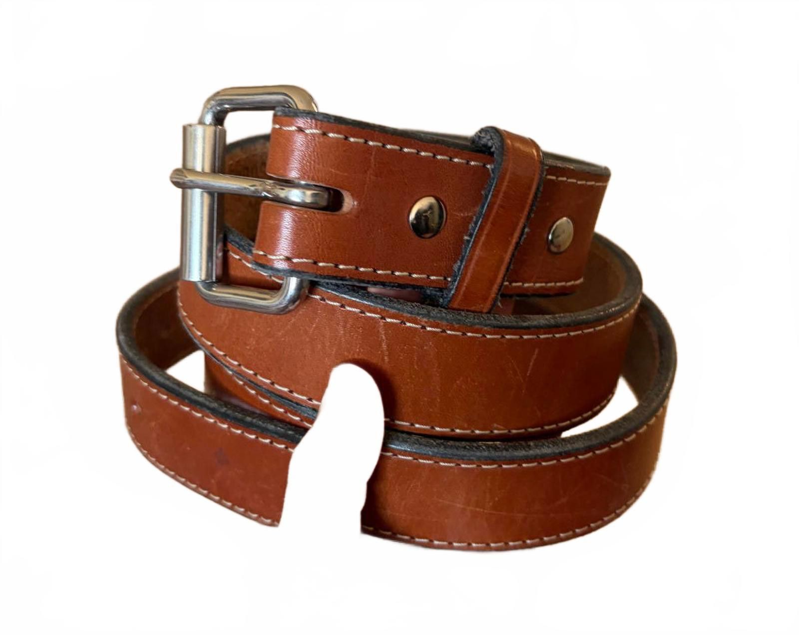 Other Hanks Belts Gunner Stitched Full Grain Leather Made in USA Size ONE SIZE - 1 Thumbnail