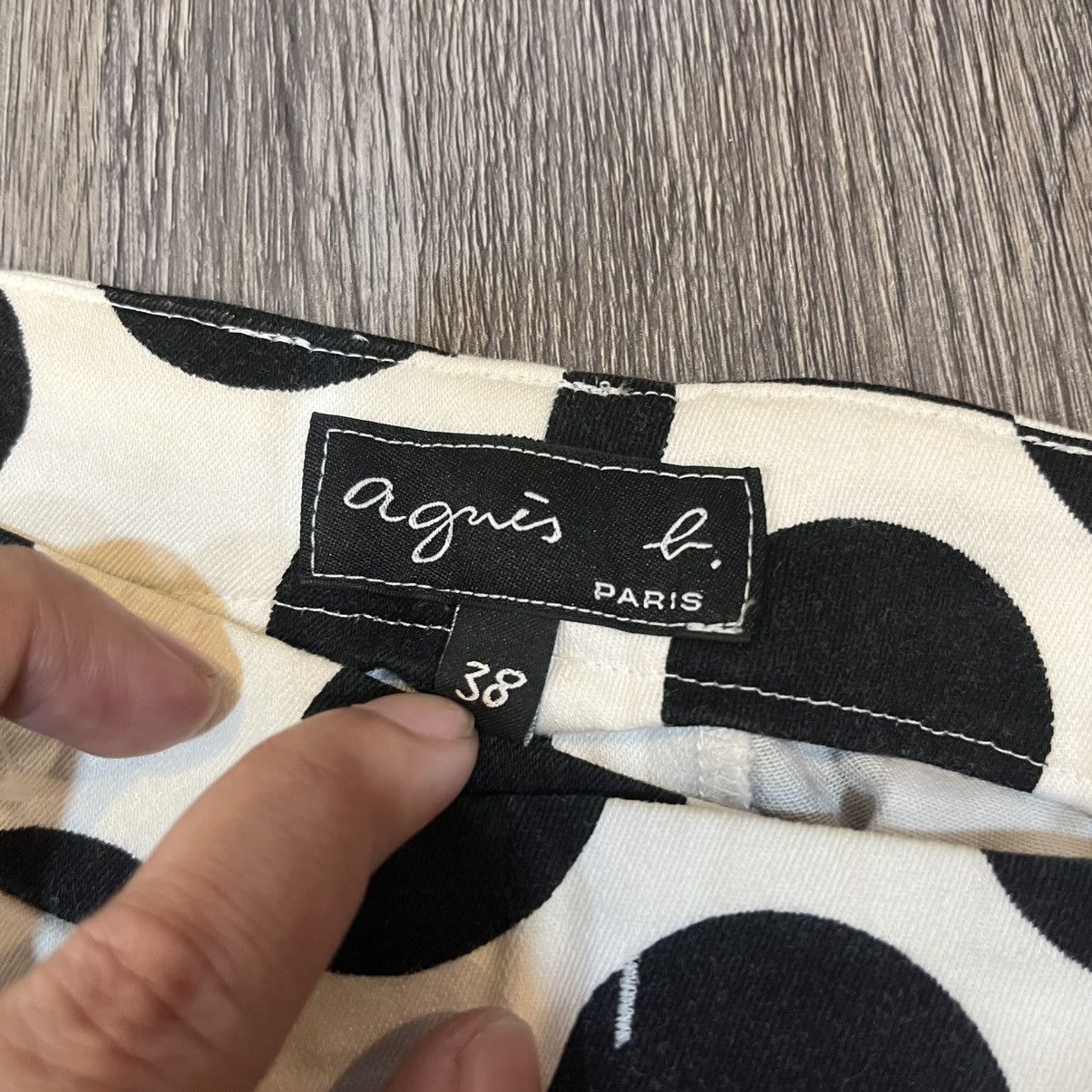 agnes b. Agnes B Polkadot Slim Fit Pants Size US 30 / EU 46 - 5 Thumbnail