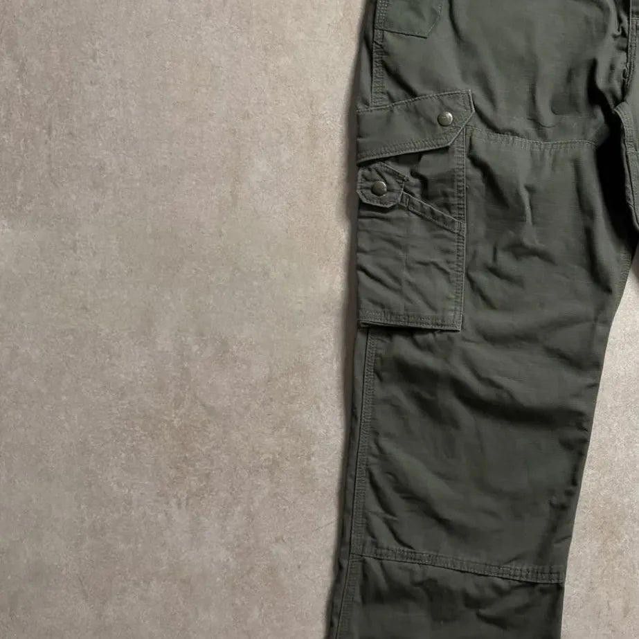 Carhartt Vintage Carhartt Olive Cargo Pants - 38x44 Size US 38 / EU 54 - 4 Thumbnail