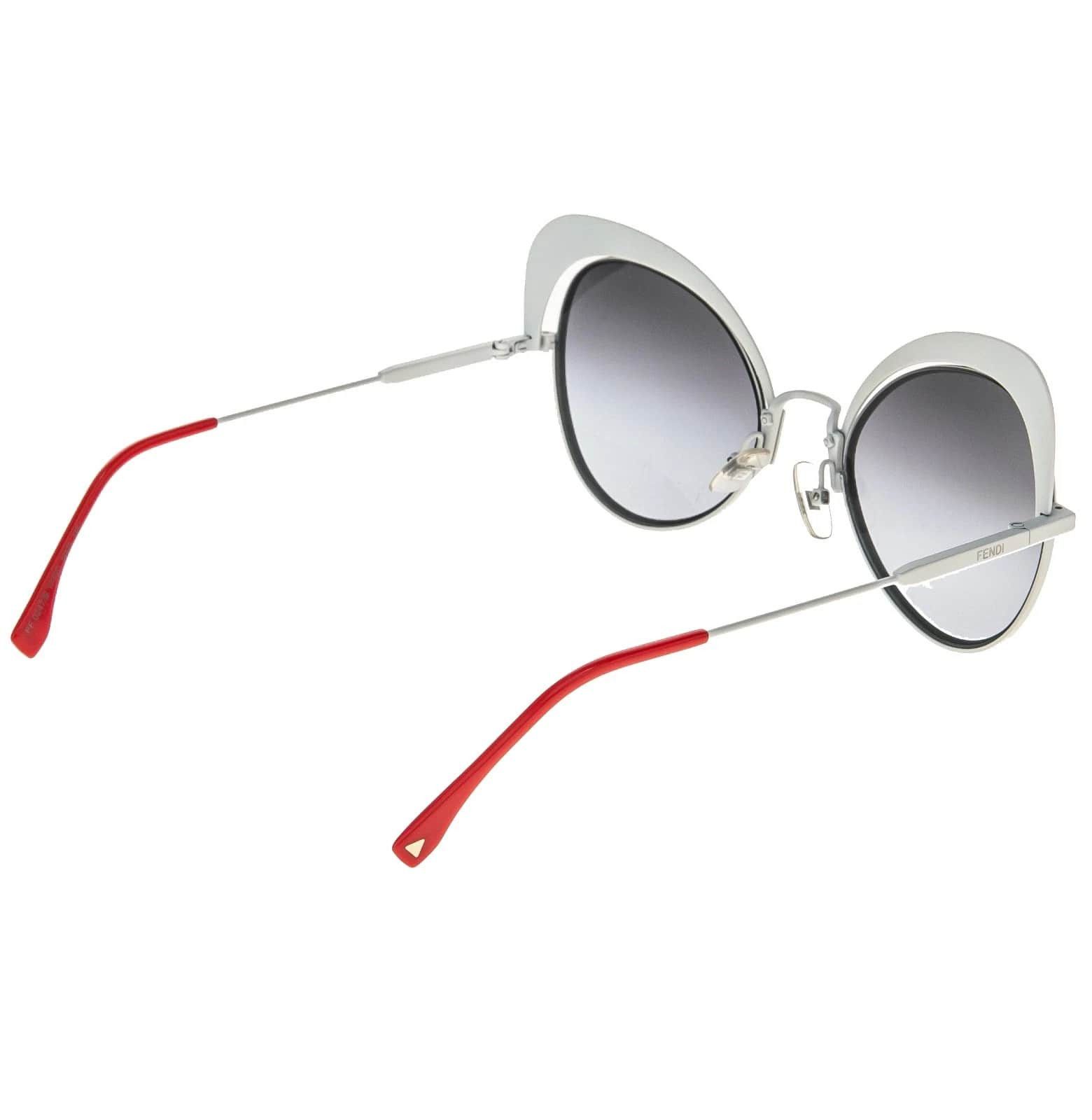 Fendi FENDI FF0247S 0247 EYESHINE White Coral Mirrored Sunglass Size ONE SIZE - 9 Thumbnail