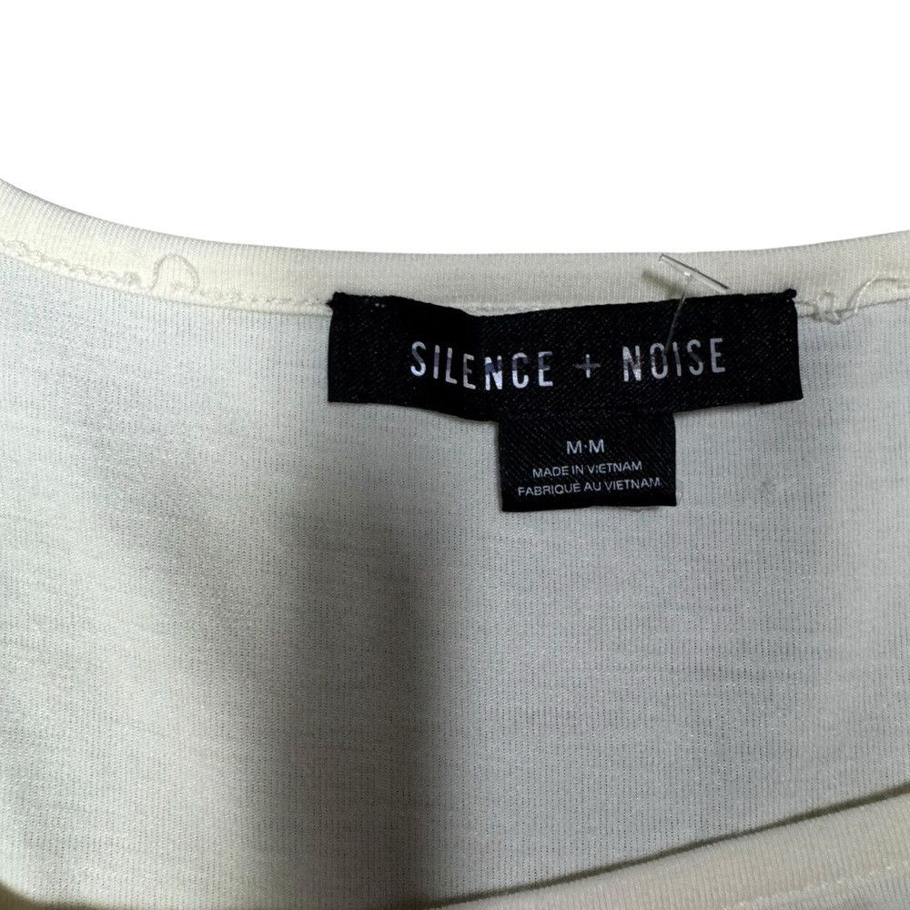 Other New Silence + Noise Bubble Bottom Long Sleeve Ivory Top Siz Size M / US 6-8 / IT 42-44 - 6 Thumbnail