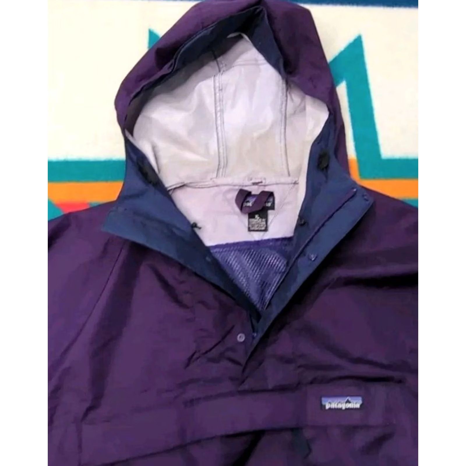 Patagonia VINTAGE Patagonia Anorak Jacket Purple XL 1/4 Zip Hooded Snap T Windbreaker 90s Mens Size US XL / EU 56 / 4 - 6 Thumbnail