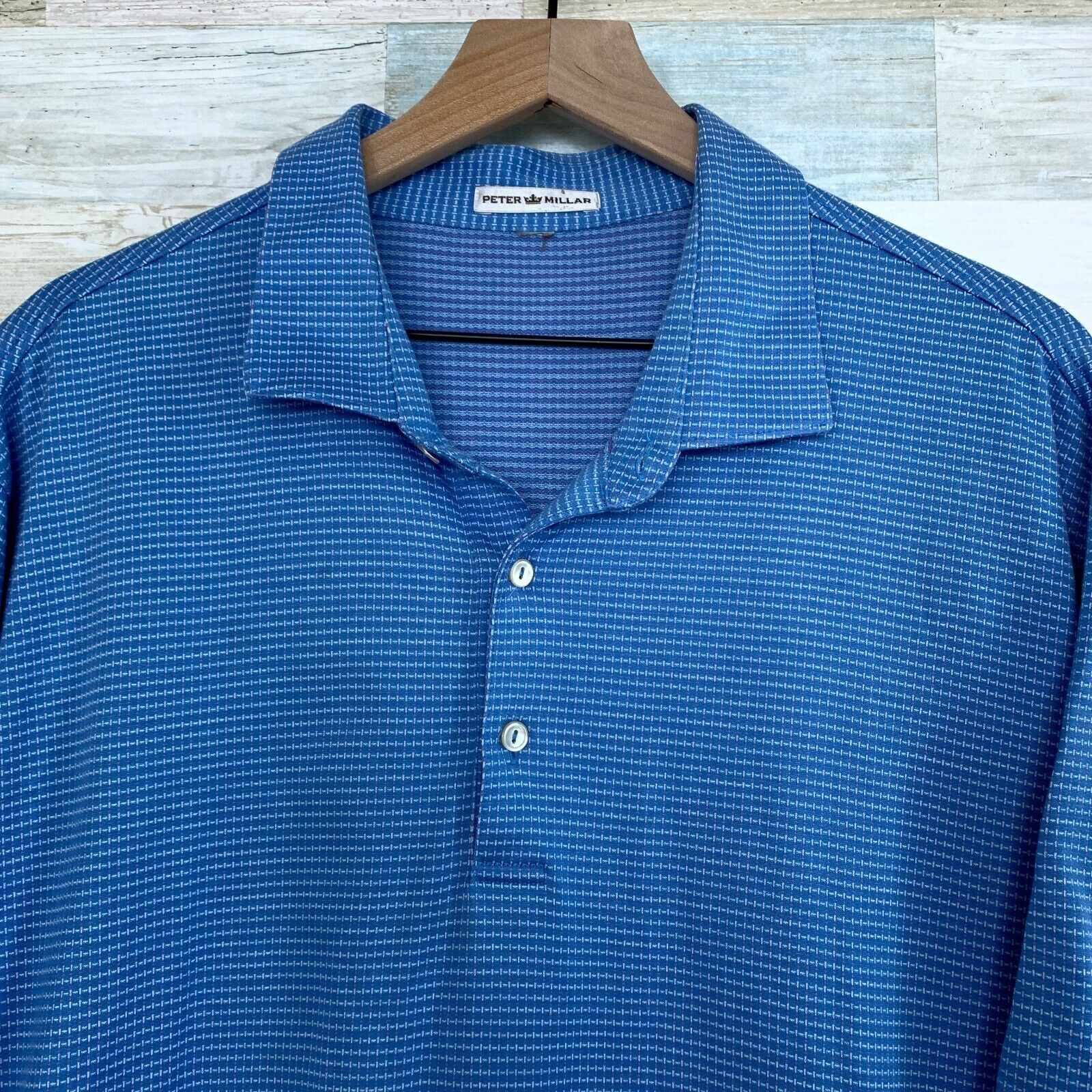 Peter Millar Peter Millar Soft Touch Polo Shirt Blue Casual Golf Mens XL Size US XL / EU 56 / 4 - 2 Thumbnail