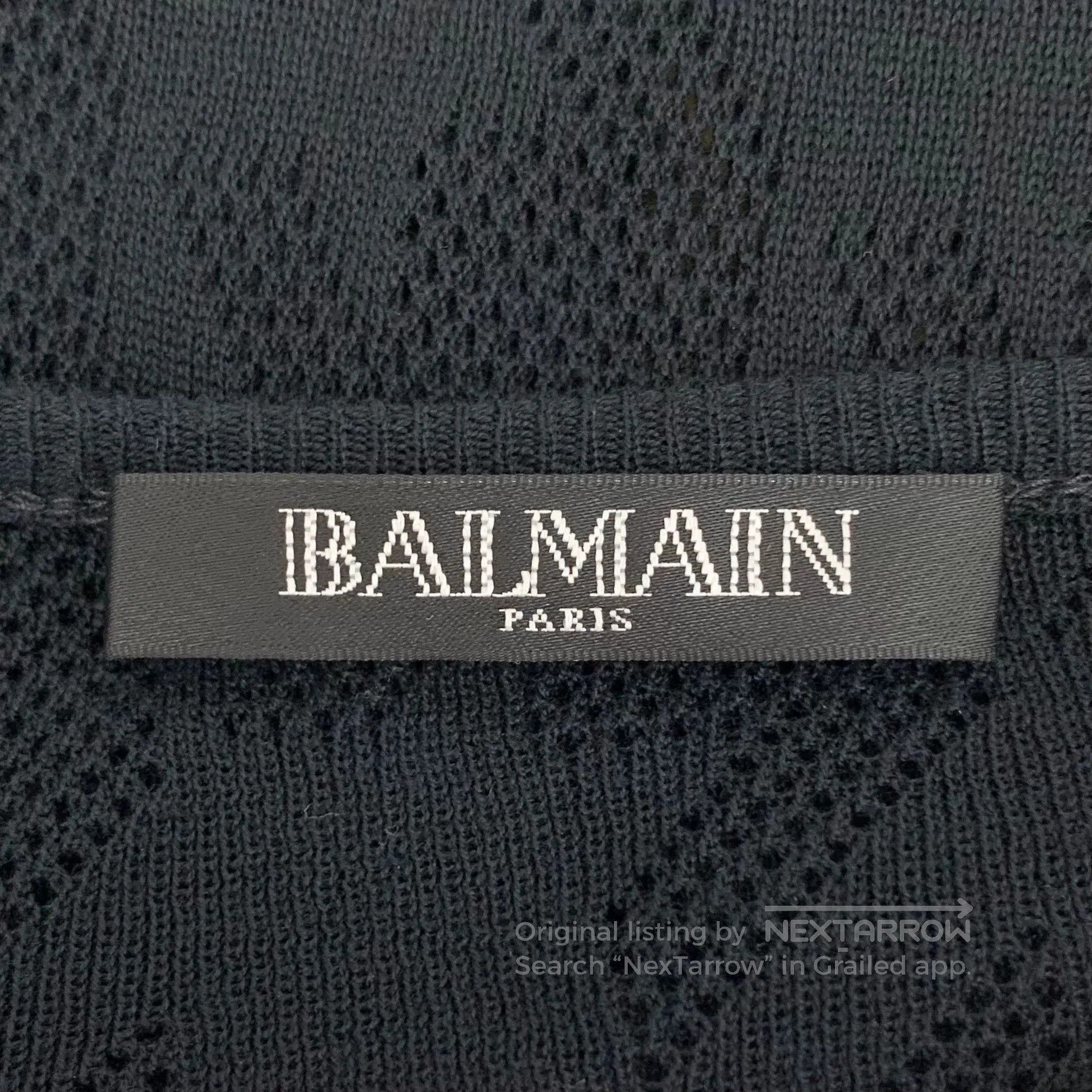 Balmain Balmain Black Button Detail Knit Dress. Size M / US 6-8 / IT 42-44 - 5 Thumbnail