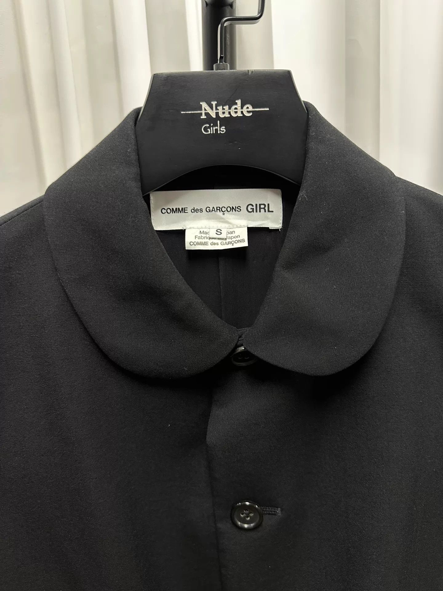 Comme des Garcons Comme des Garcons Girl Mandarin Collar Bow Blazer Black S Size S / US 4 / IT 40 - 2 Thumbnail