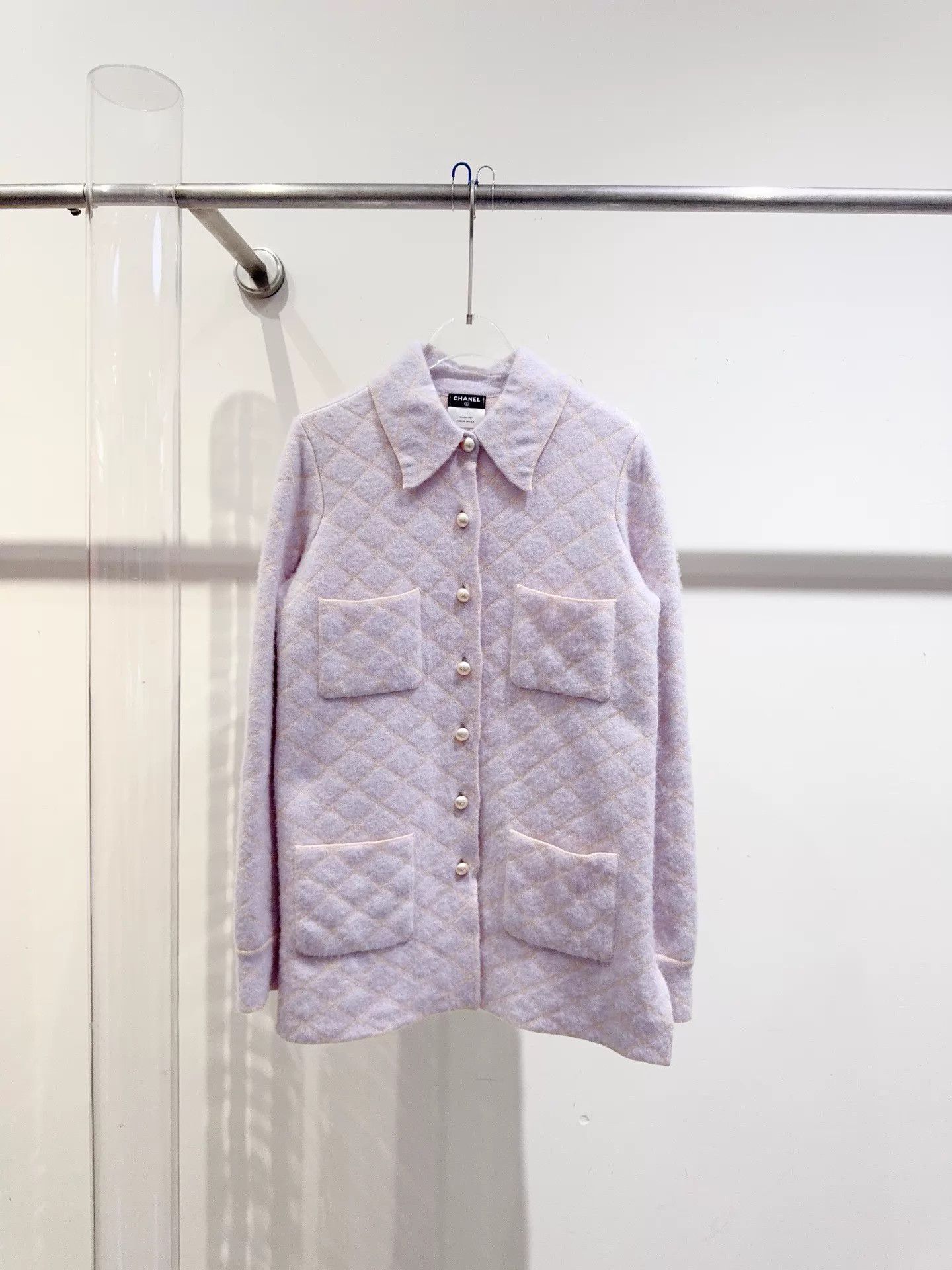 Chanel Chanel Cashmere Coat Pale Pink-Purple 34 BNWT Size XS / US 0-2 / IT 36-38 - 1 Thumbnail
