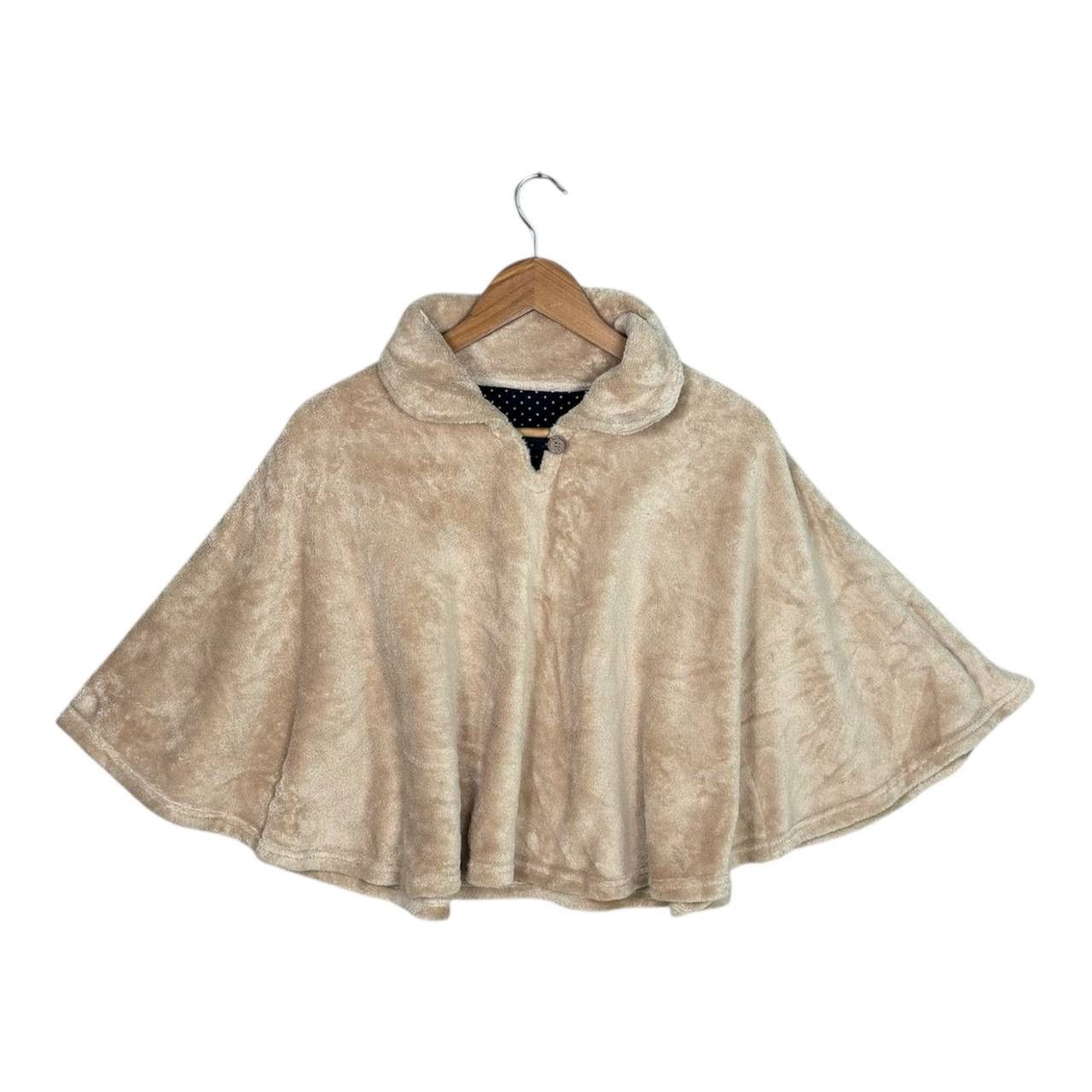 Cloak Vintage Wool Fur Poncho Cloaks Capes Brown Size US M / EU 48-50 / 2 - 1 Thumbnail