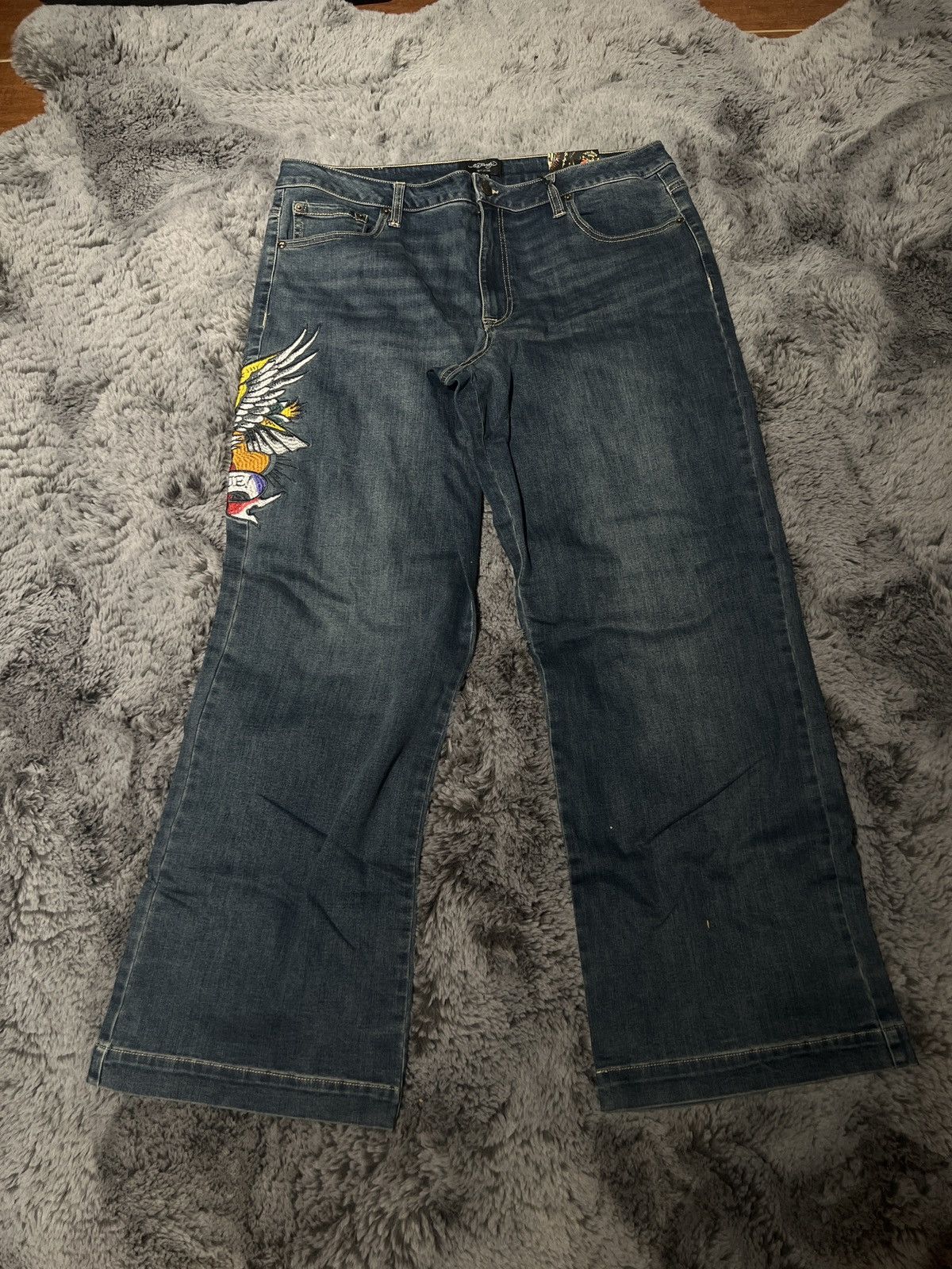 Ed Hardy × Japanese Brand ED HARDY DENIM Size US 34 / EU 50 - 1 Thumbnail