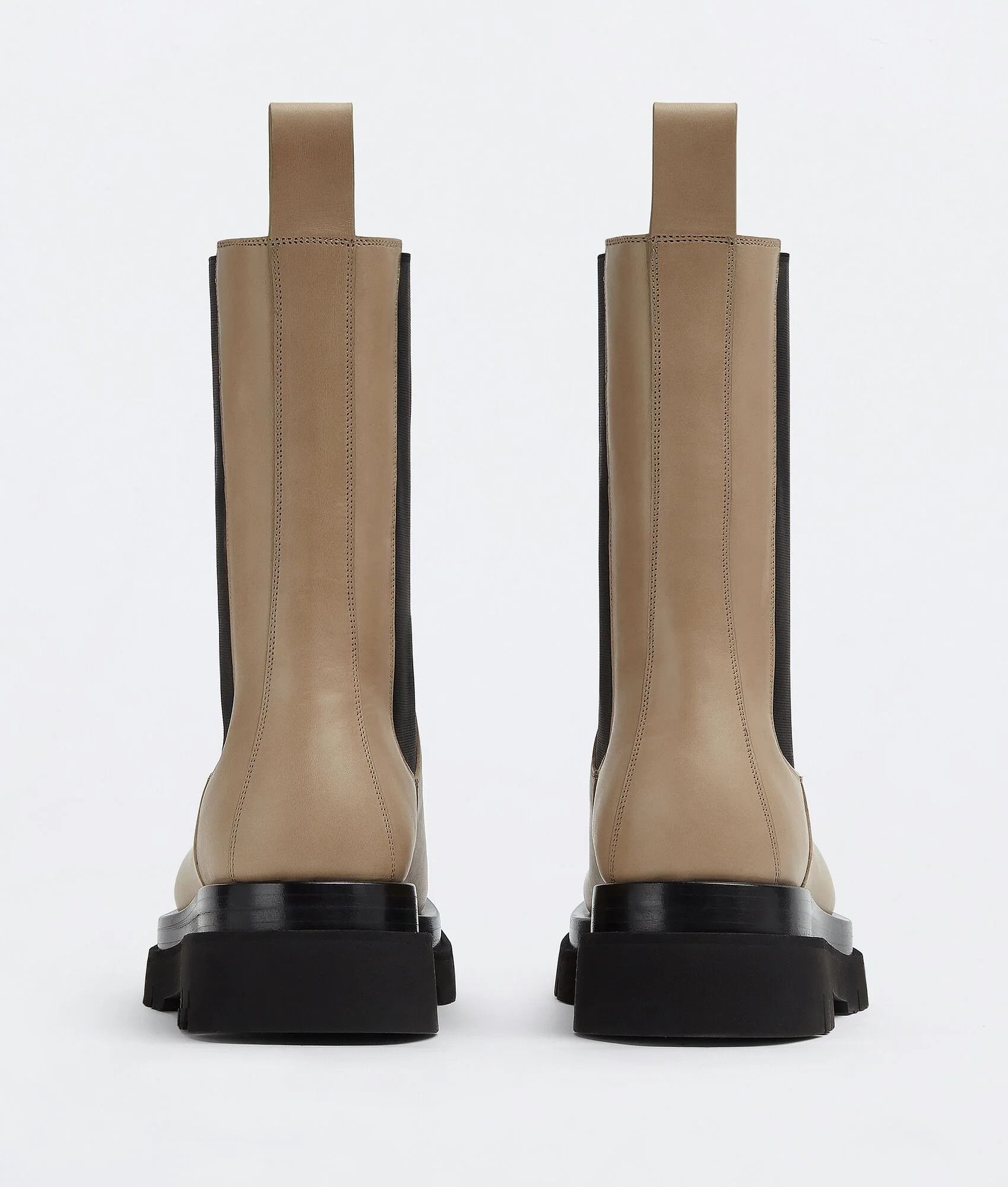 Bottega Veneta o1n1vont1224 Lug Boots in Beige/Black Size US 4 / IT 34 - 3 Thumbnail