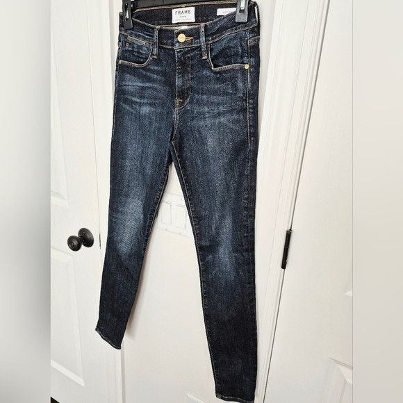 Frame Le High Harvard Skinny Jeans Denim Distressed School Size 26" / US 2 / IT 38 - 12 Thumbnail
