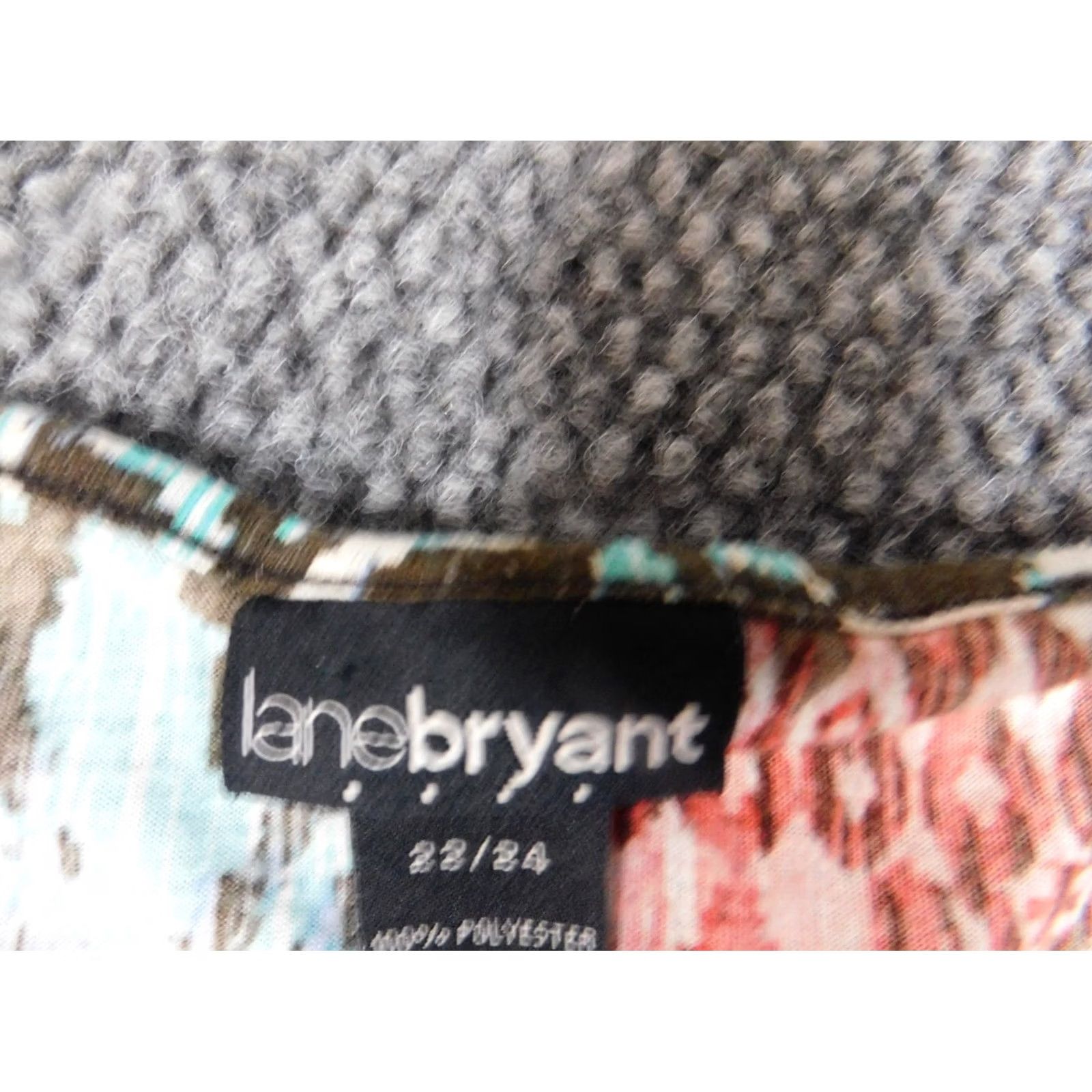 Vintage Lane Bryant Blouse Shirt Womens 22 Red Knit Sleeveless Collared Button-Down Pullover Stretch Casual Size 3XL / US 20-22 - 5 Thumbnail