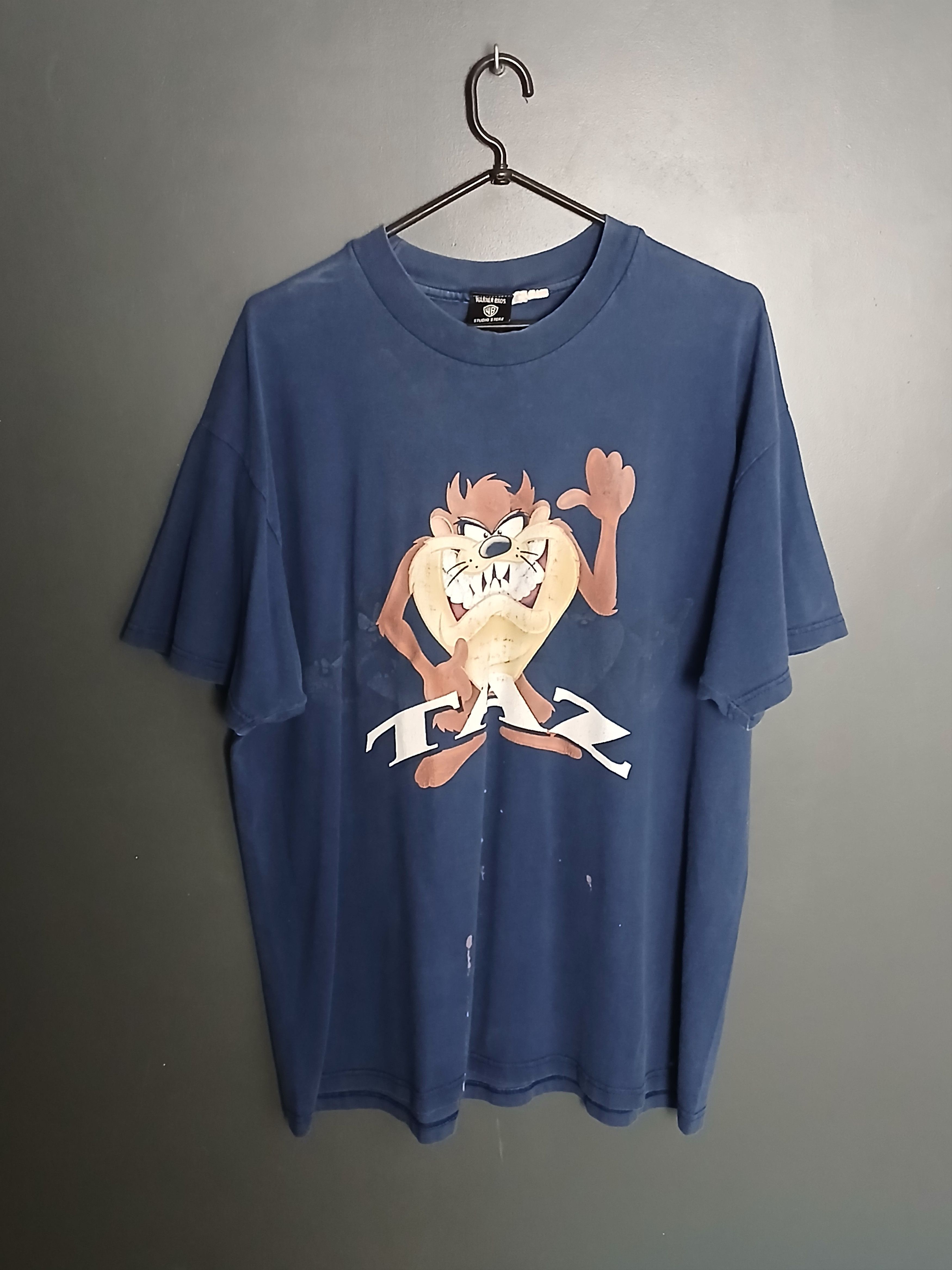 Cartoon Network × Vintage × Warner Bros Vintage Looney Tunes Taz T-Shirt Size US XL / EU 56 / 4 - 1 Thumbnail