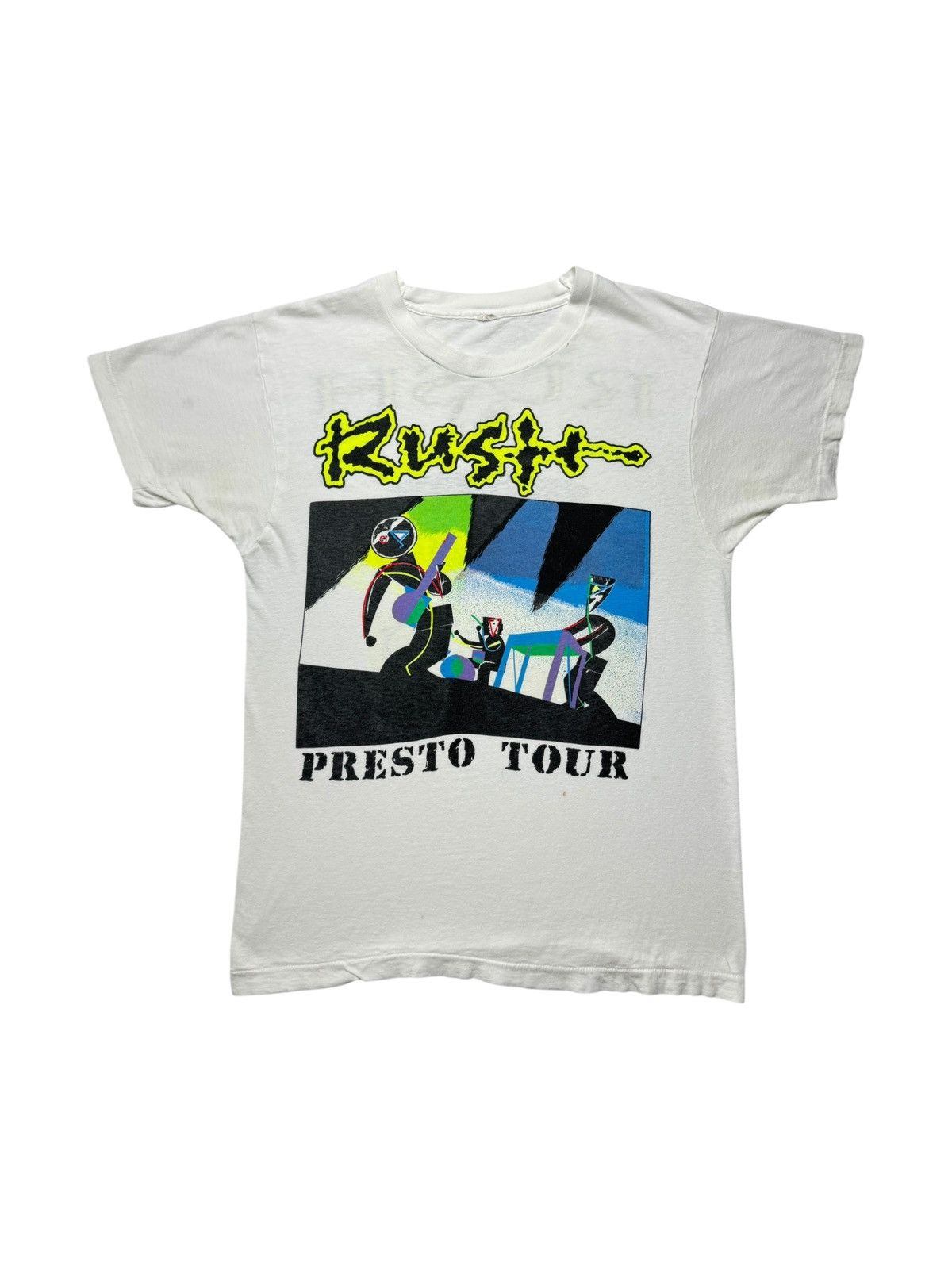 Vintage Vintage 1990 Rush Presto Tour Band Tee Shirt Size US M / EU 48-50 / 2 - 1 Thumbnail