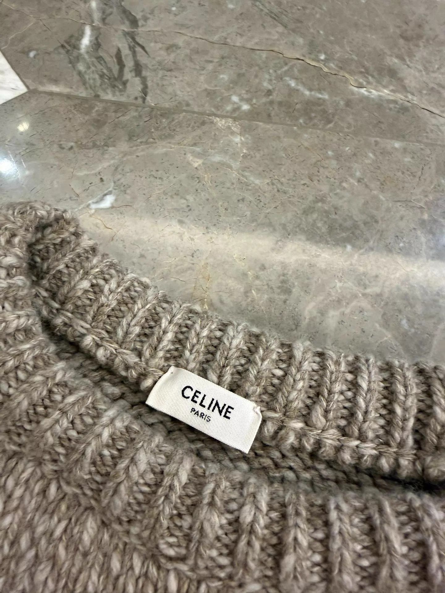Celine Celine 23ss Fair Isle wool beige short overhead sweater S Size S / US 4 / IT 40 - 5 Thumbnail