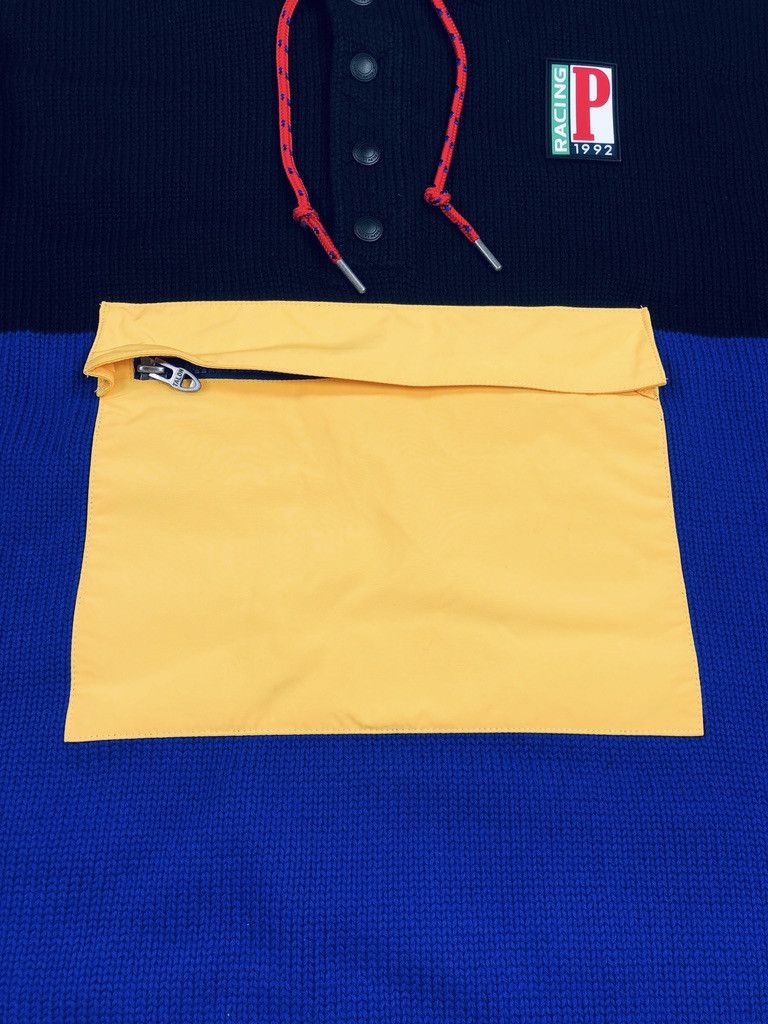 Polo Ralph Lauren POLO RALPH LAUREN COTTON RACING 1992 GRAPHIC HOODED SWEATER Size US XXL / EU 58 / 5 - 4 Thumbnail