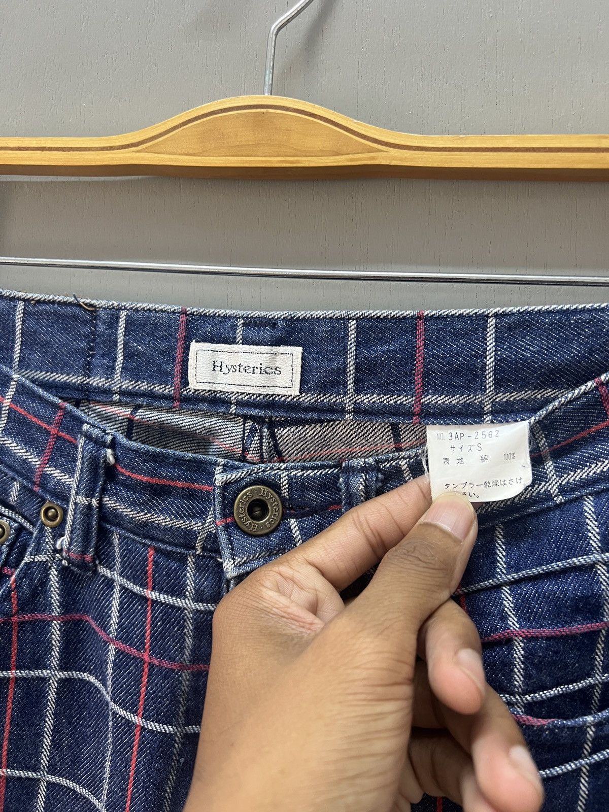 Hysteric Glamour Hysteric Glamour Checkered Denim Pant Size 27" / US 4 / IT 40 - 7 Thumbnail