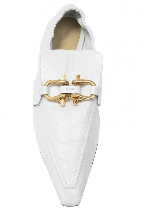 Bottega Veneta o1n1vont1224 Madame Platforms in Optic White Size US 10.5 / IT 40.5 - 6 Thumbnail