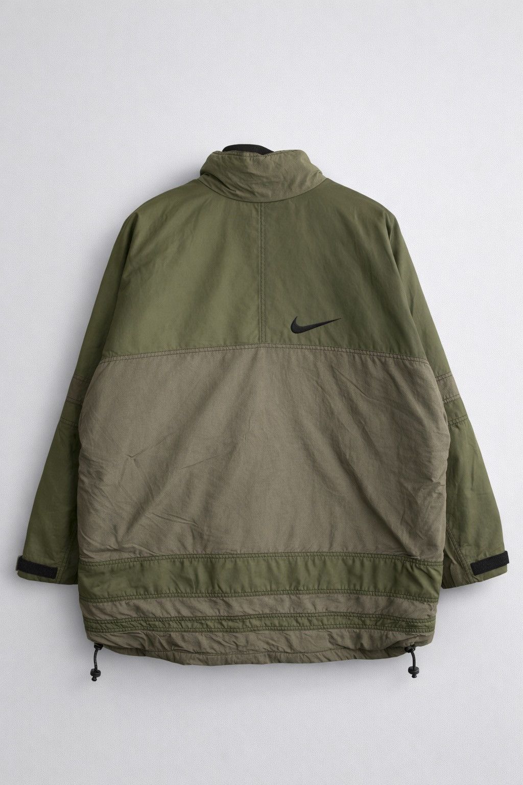 Nike Vintage Nike Two-Tone Quilted Insulated Olive Green & Khaki Size US XL / EU 56 / 4 - 2 Thumbnail