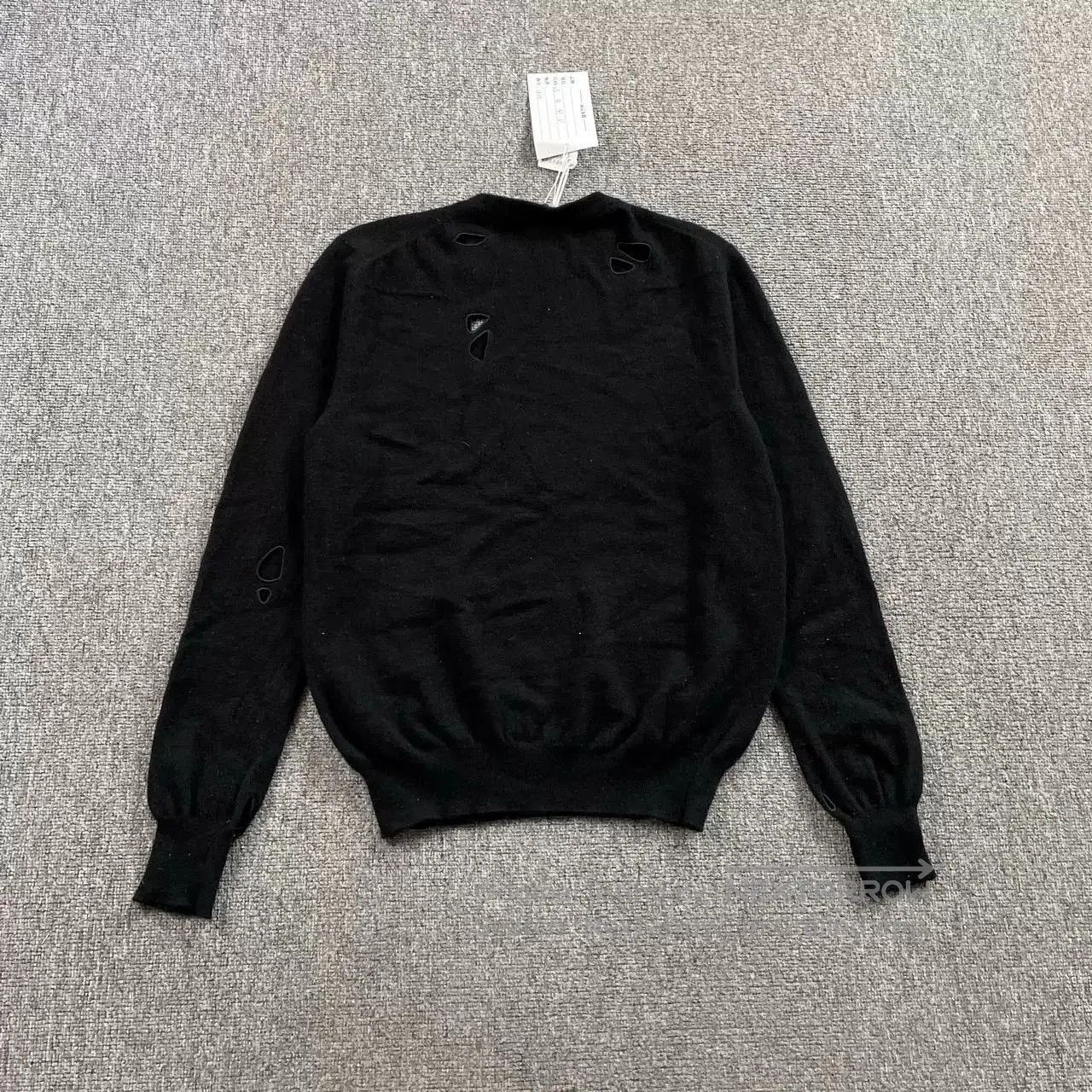 Dior Dior Black Distressed Sweater. Size XS / US 0-2 / IT 36-38 - 2 Thumbnail