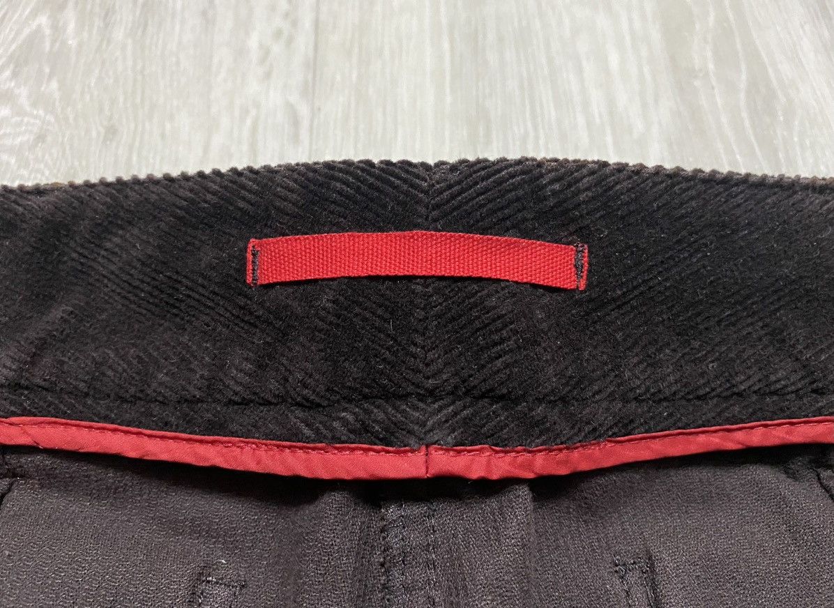 Prada Vintage Prada Linea Rossa Brown Corduroy Velvet Loose Pants Size 30" / US 8 / IT 44 - 15 Thumbnail