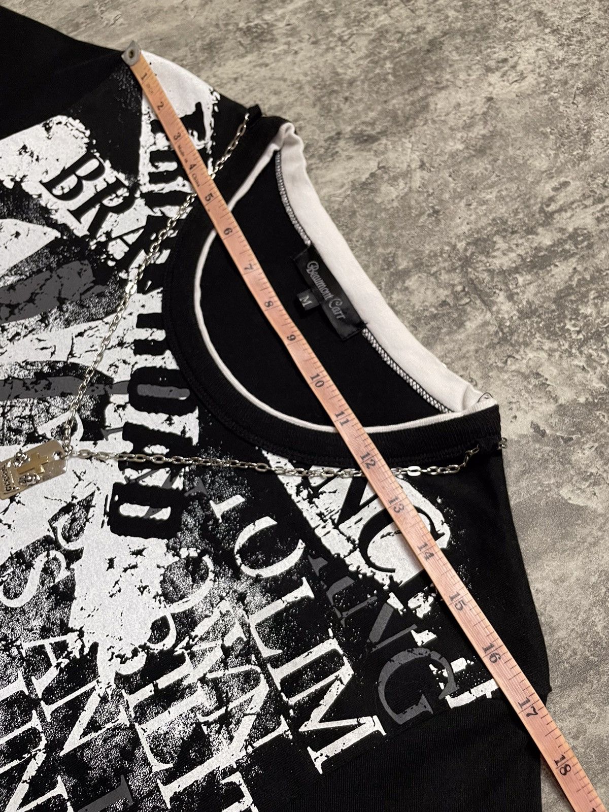 Hysteric Glamour Y2K Beaumont Carr Poem Punk Grunge Style With Cross Necklace Size US M / EU 48-50 / 2 - 14 Thumbnail