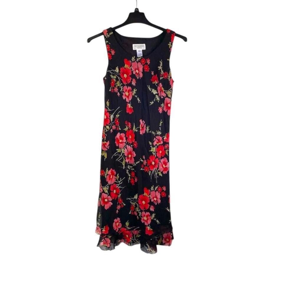 Other Studio I Petites Black Sleeveless Maxi Dress Size XL / US 12-14 / IT 48-50 - 1 Thumbnail